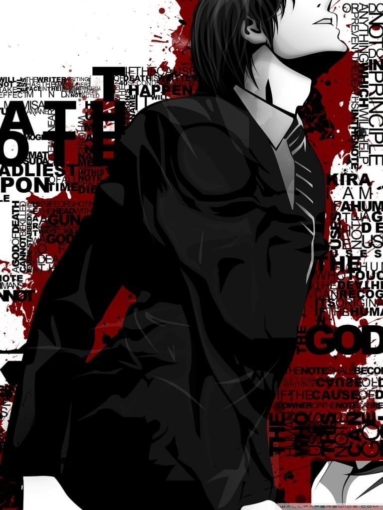 768x1024 Death Note 4k Phone Wallpaper