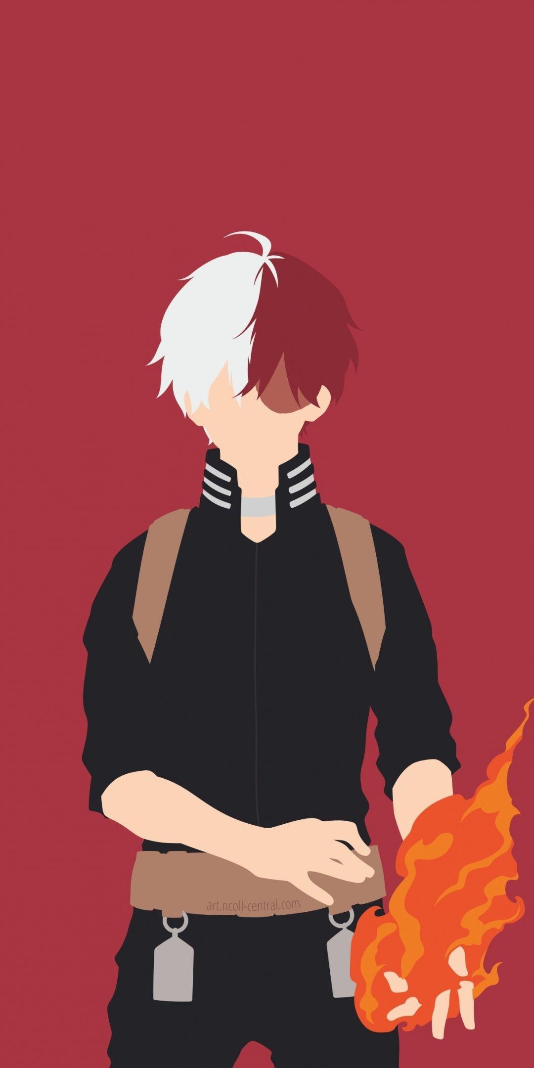 1080x2160 Minimal, anime boy, Shoto Todoroki, anime, 1080x2160 hình nền