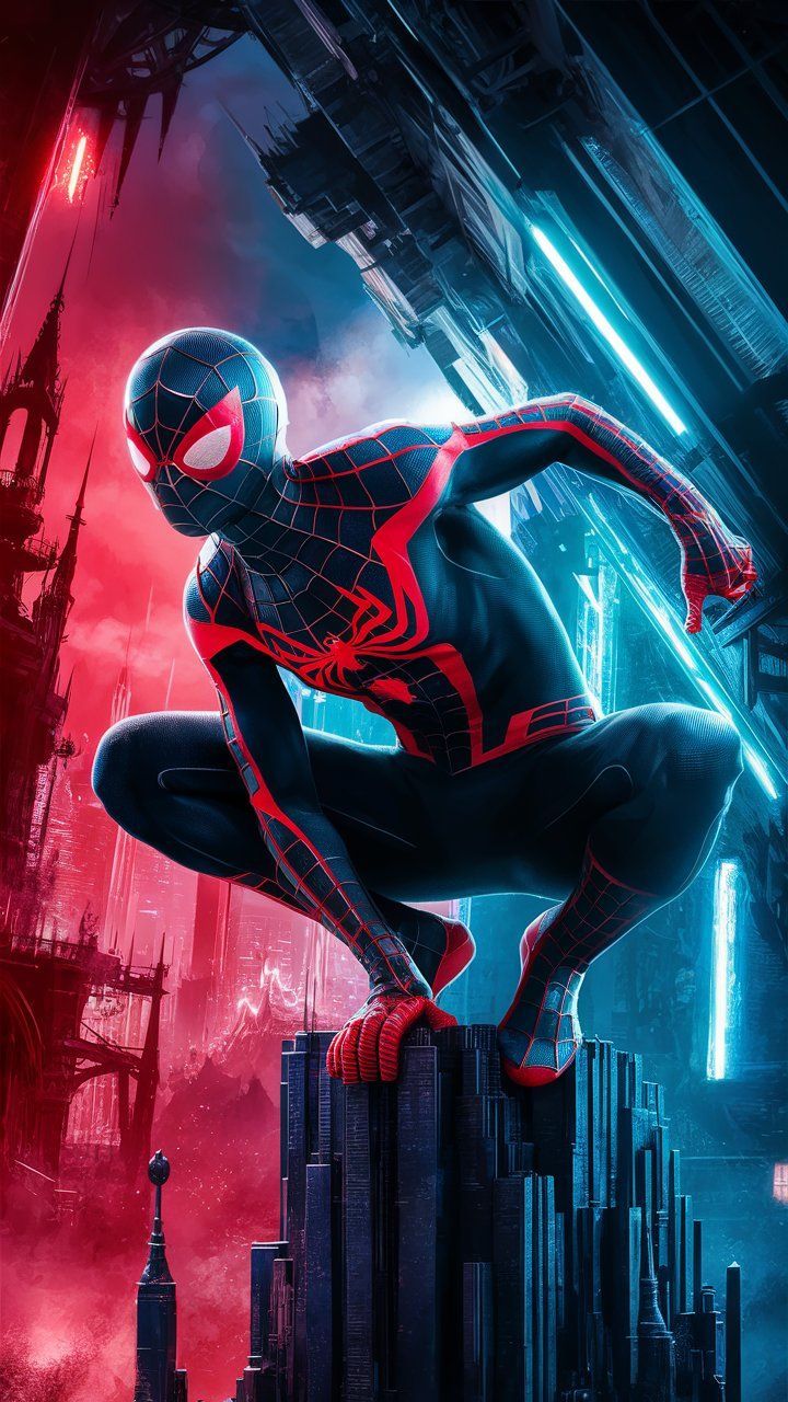 720x1280 spider wallpaper 4k Nimo AI