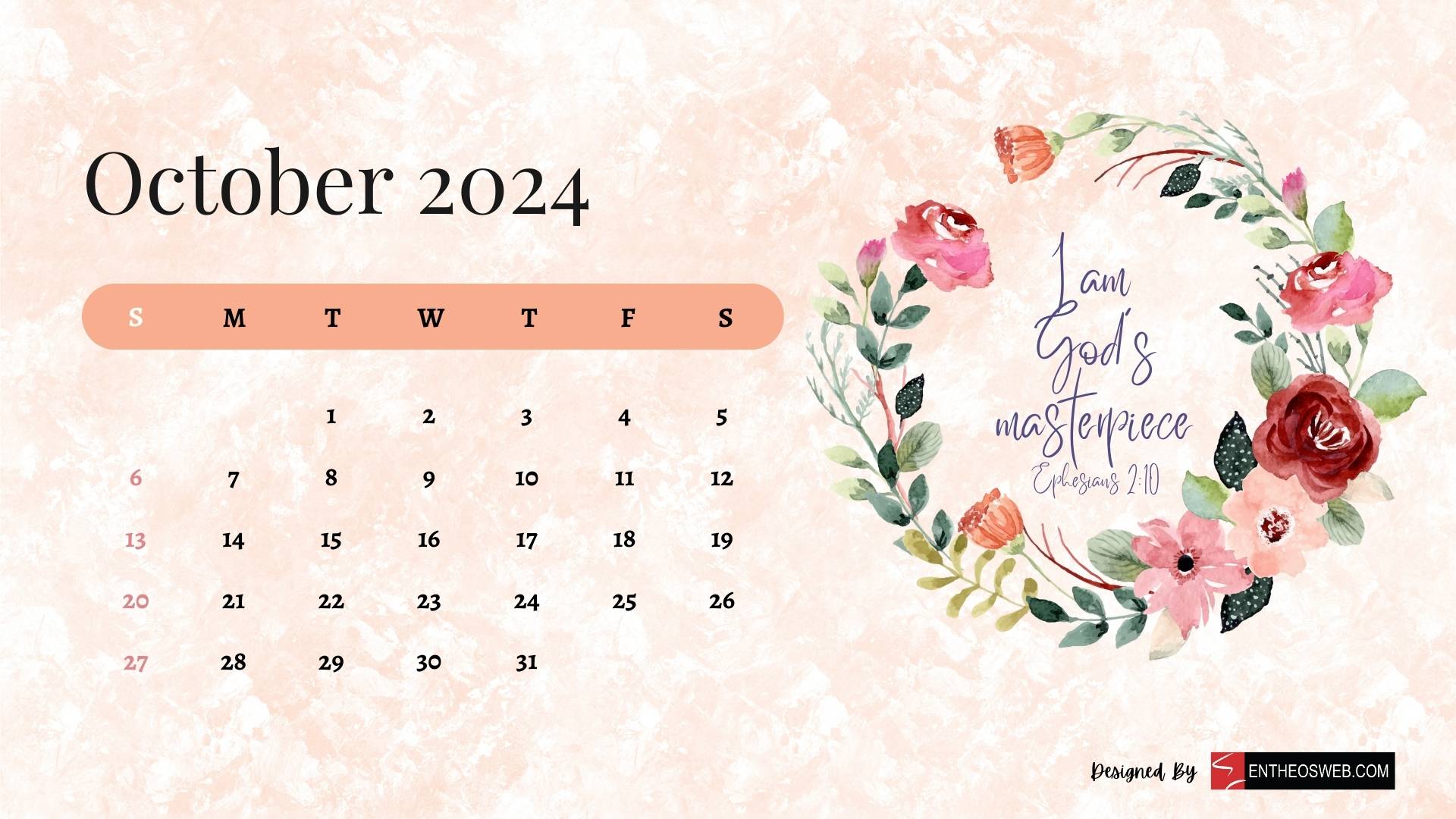 1920x1080 Christian Calendar Wallpaper