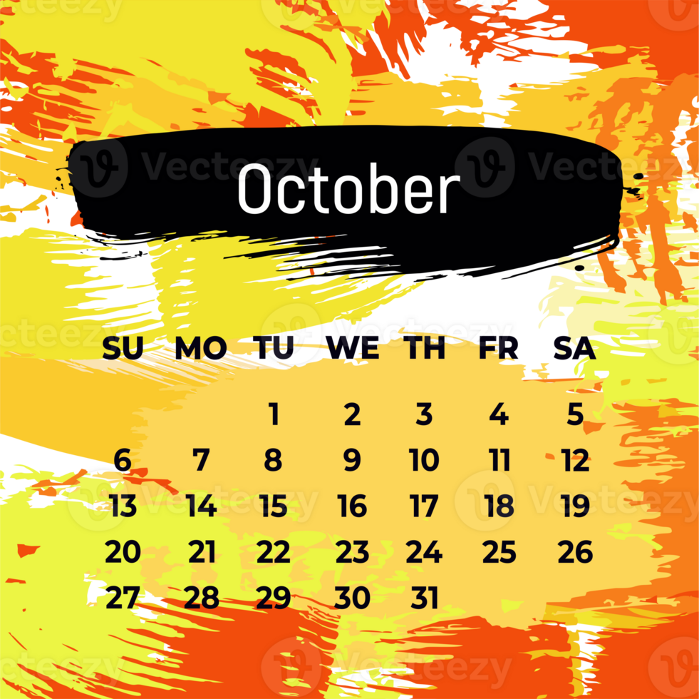 981x980 Square calendar planner