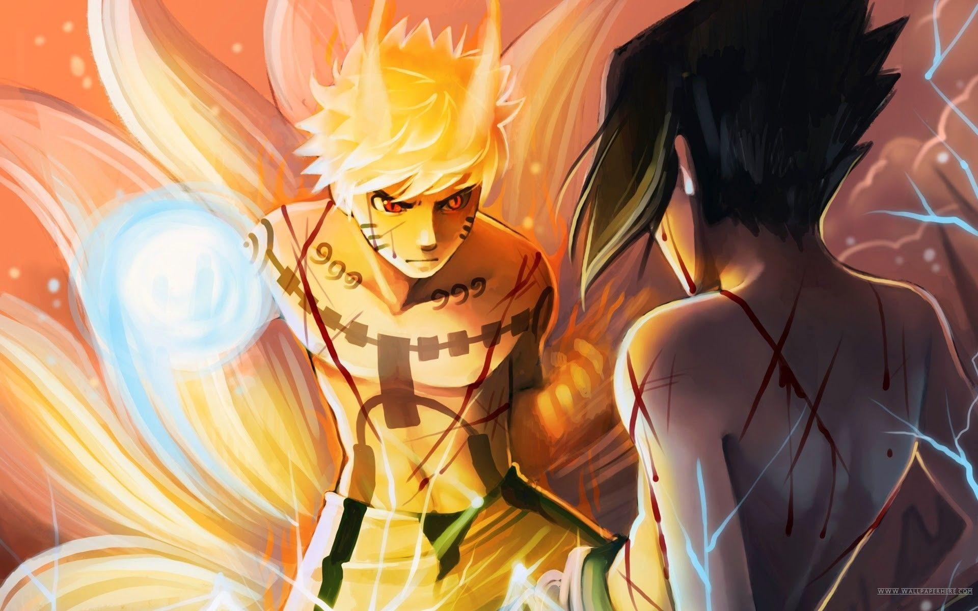 1920x1200 Naruto Nine Tails Wallpaper background picture