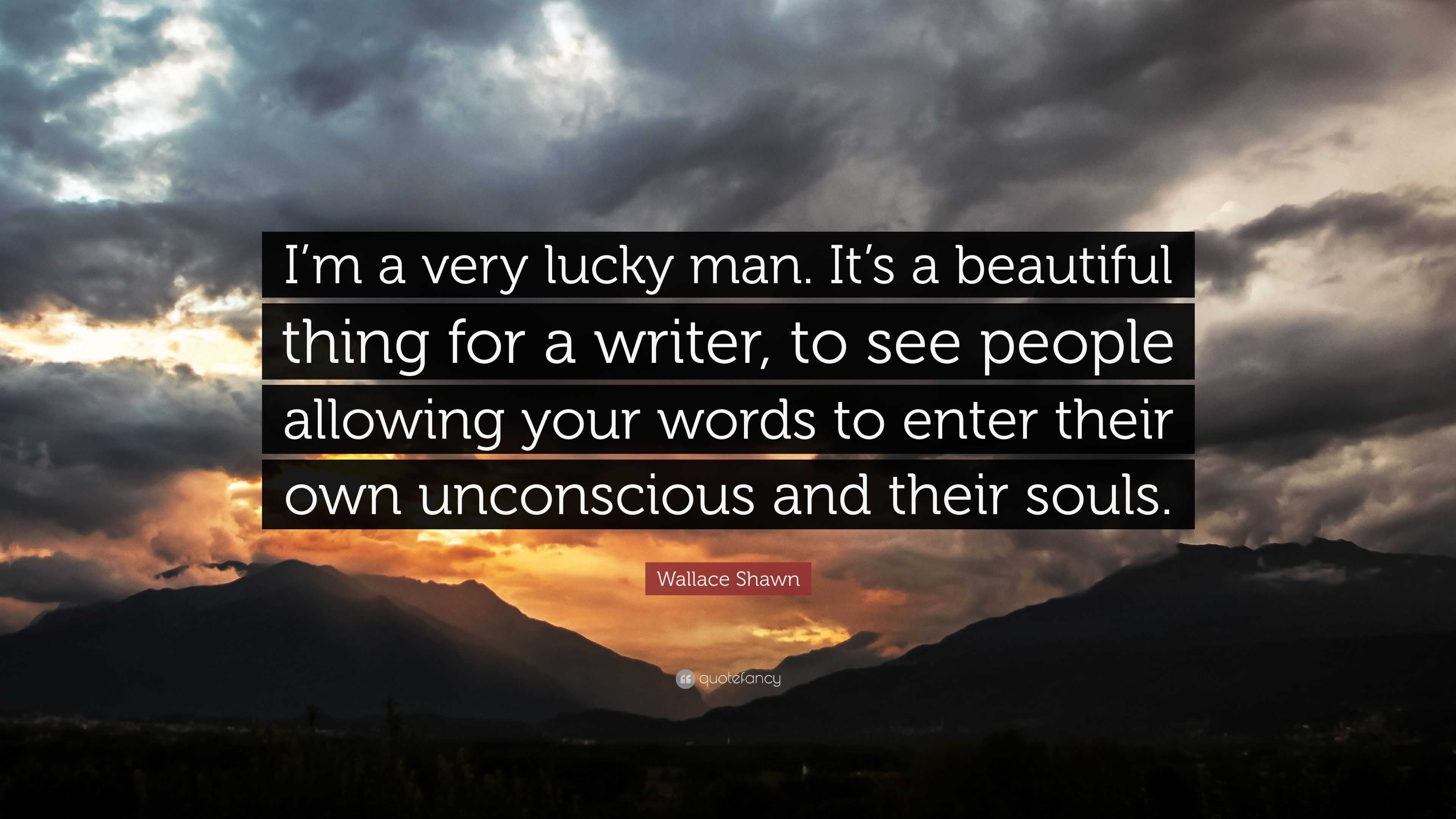 3840x2160 Wallace Shawn Quote: “I'm a very lucky