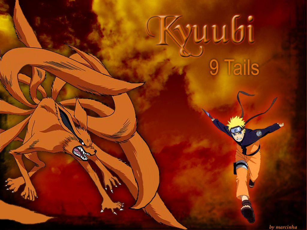 1024x768 Naruto Nine Tails Wallpaper