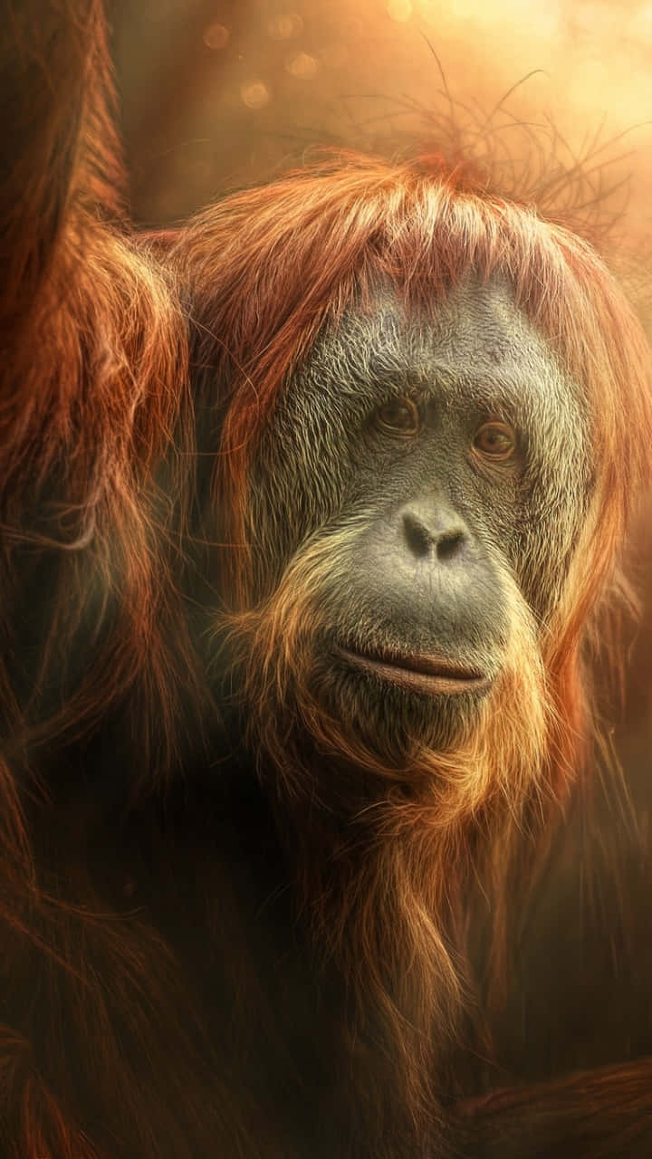 720x1280 Majestic Orangutan Hanging