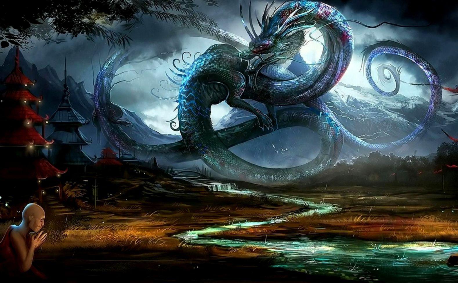 1579x976 Dragon Art 3D Wallpaper HD