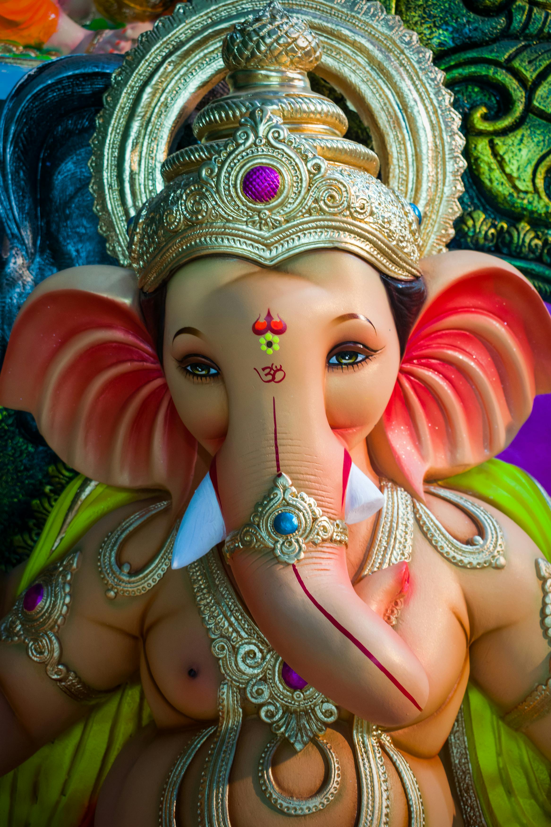 2333x3500 Brown Chennai Dancing Wooden Ganesha