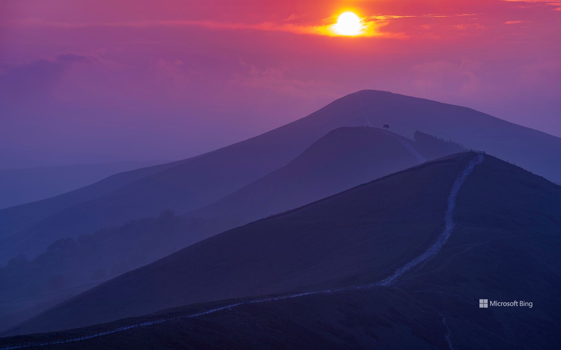 1920x1200 The Great Ridge, Peak District National