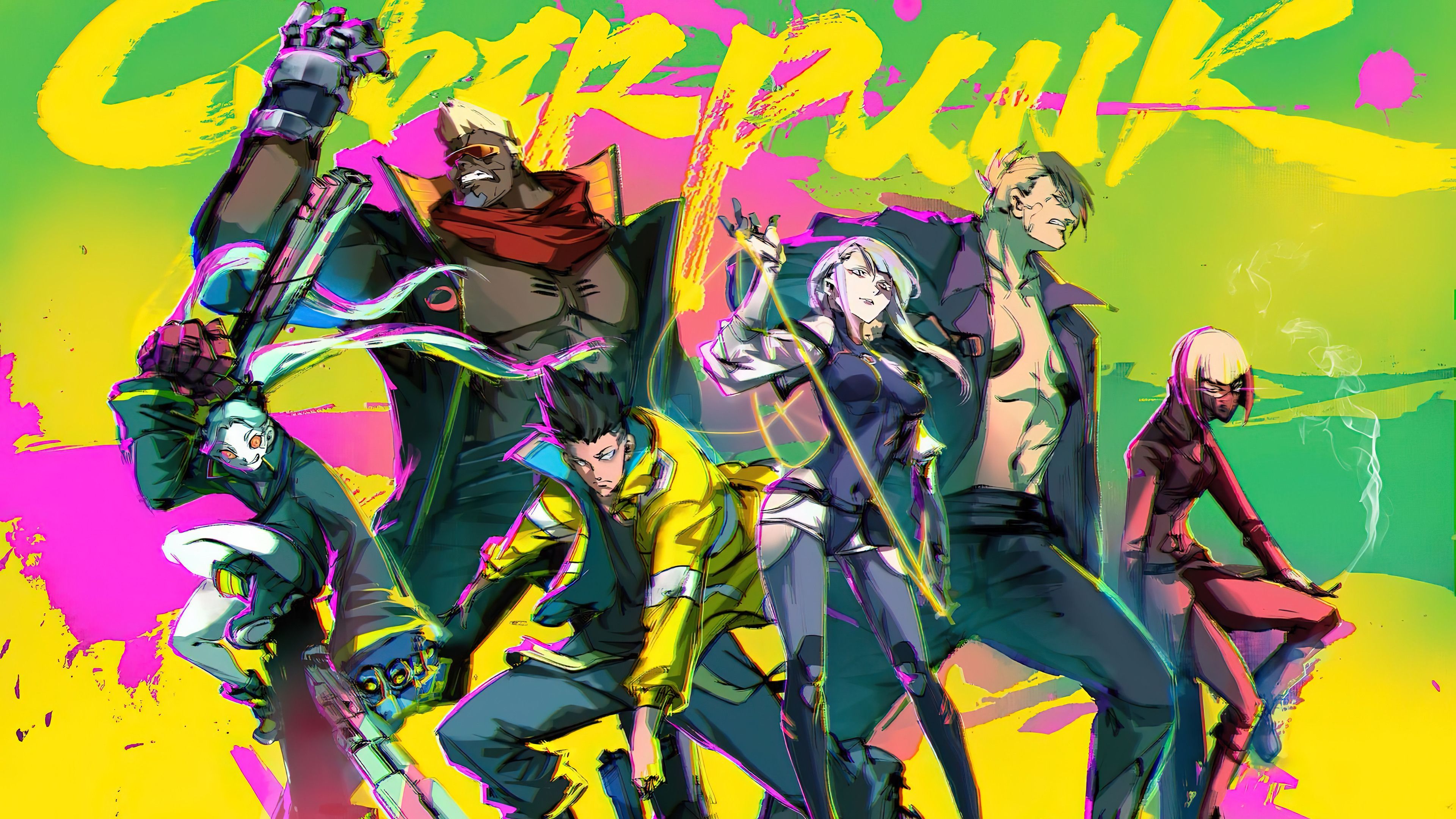 3840x2160 Edgerunners Characters Wallpaper 4K i