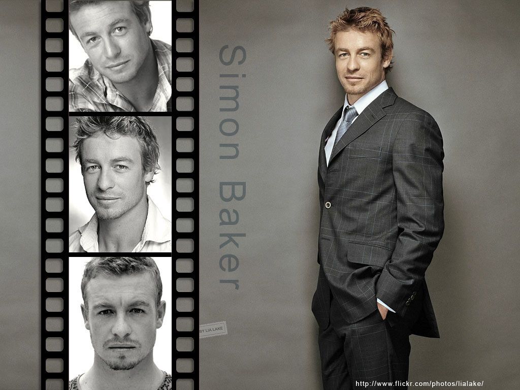 1024x768 Simon Baker. Wallpaper