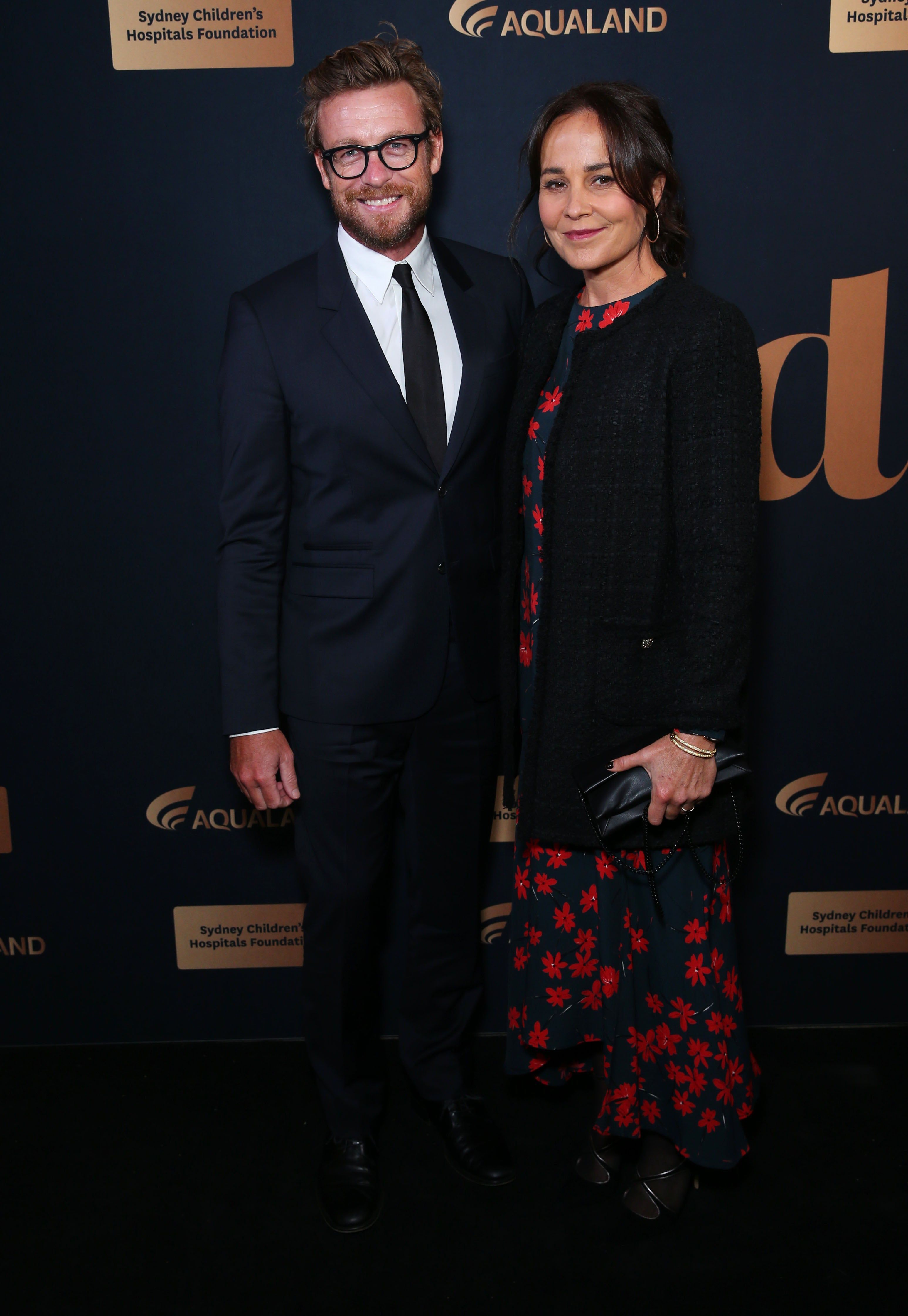 3093x4484 Simon Baker and Wife Rebecca Rigg