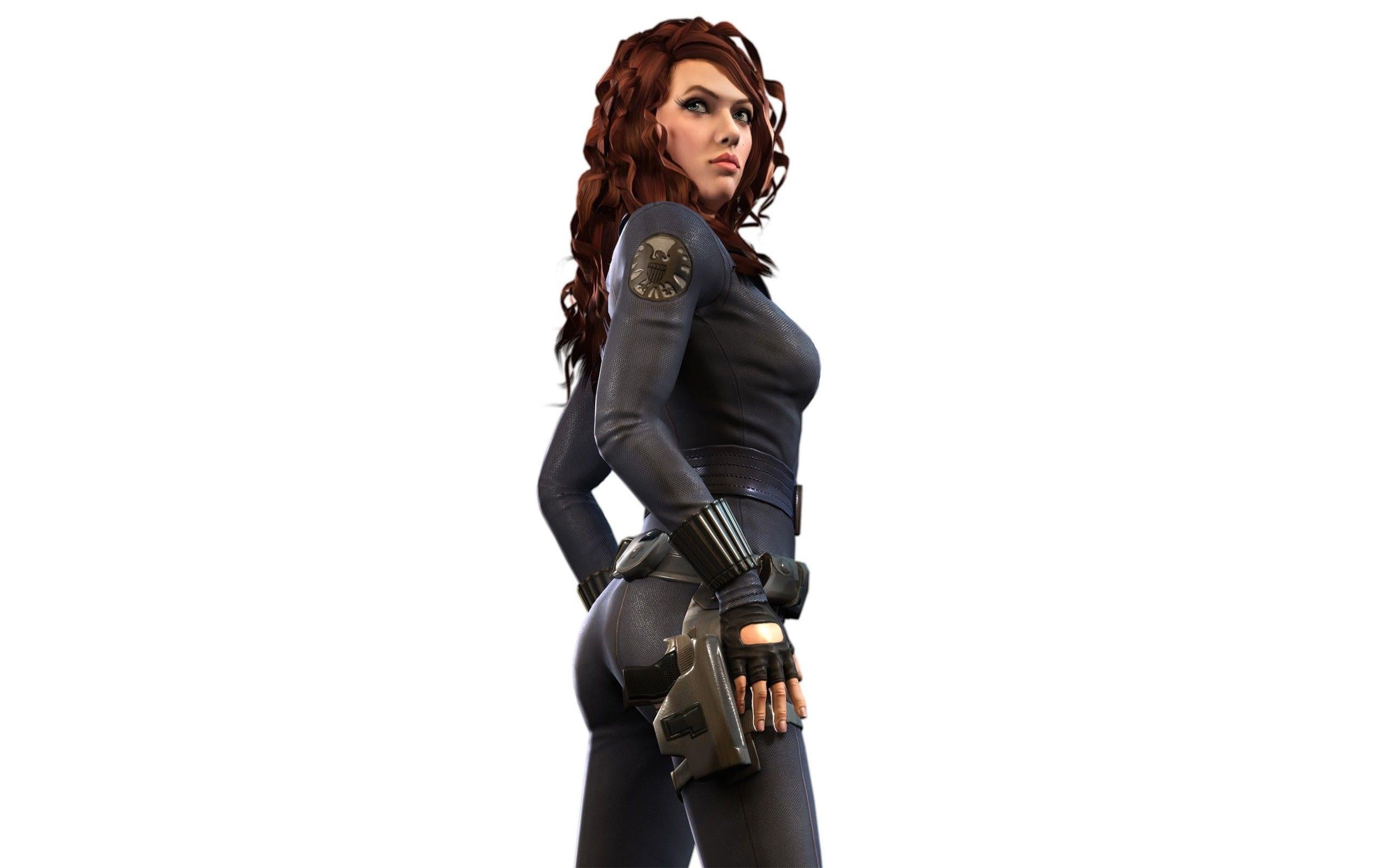 2560x1600 Black Widow, Scarlett Johansson, Iron Man Marvel Comics