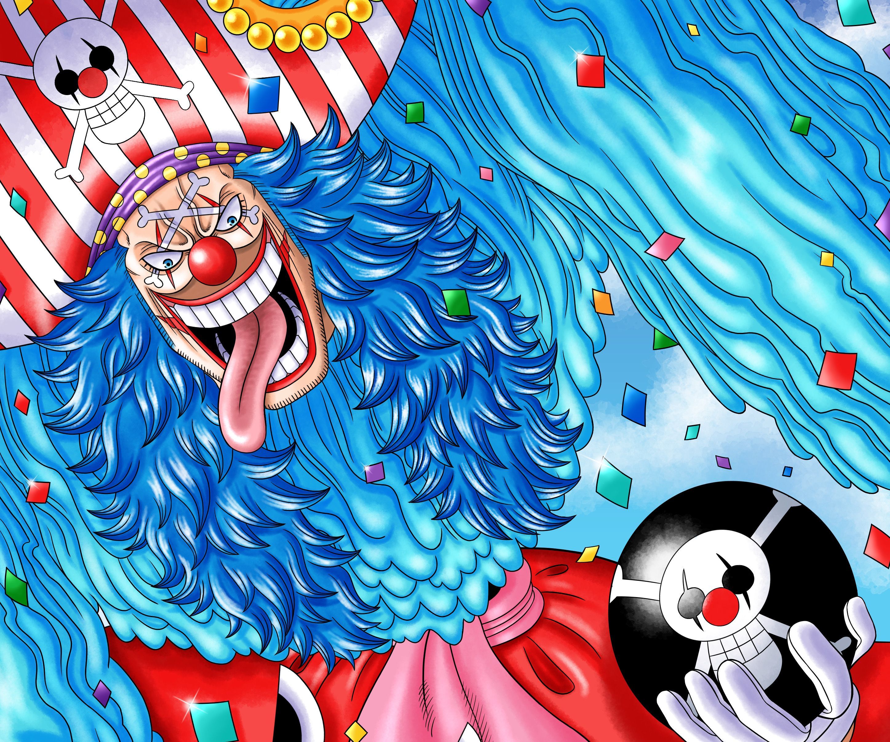 2894x2412 Download Buggy (One Piece) Anime One