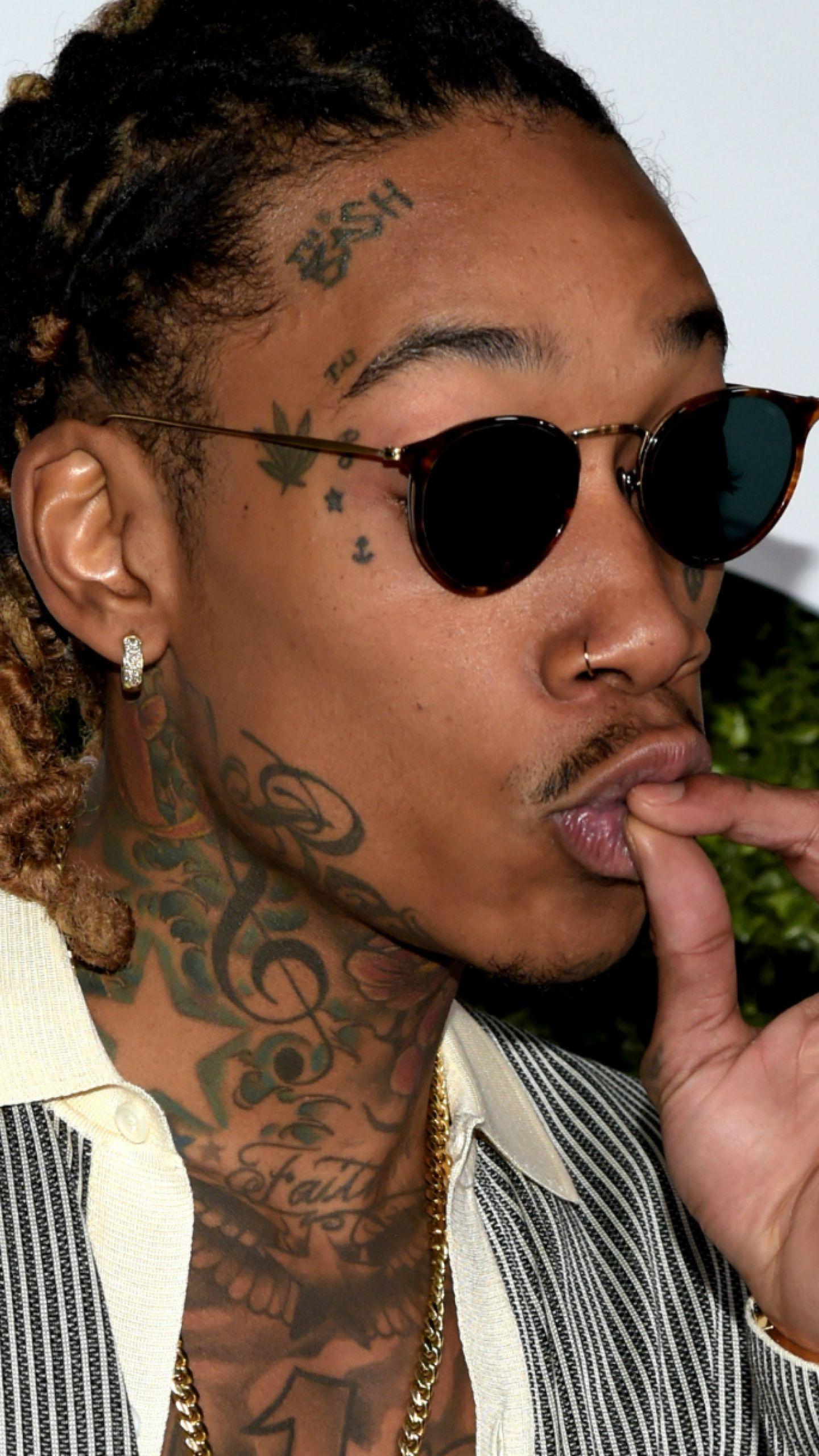 1440x2560 Wallpaper 1440x2560 Wiz khalifa Rapper Goggles Face Tattoo