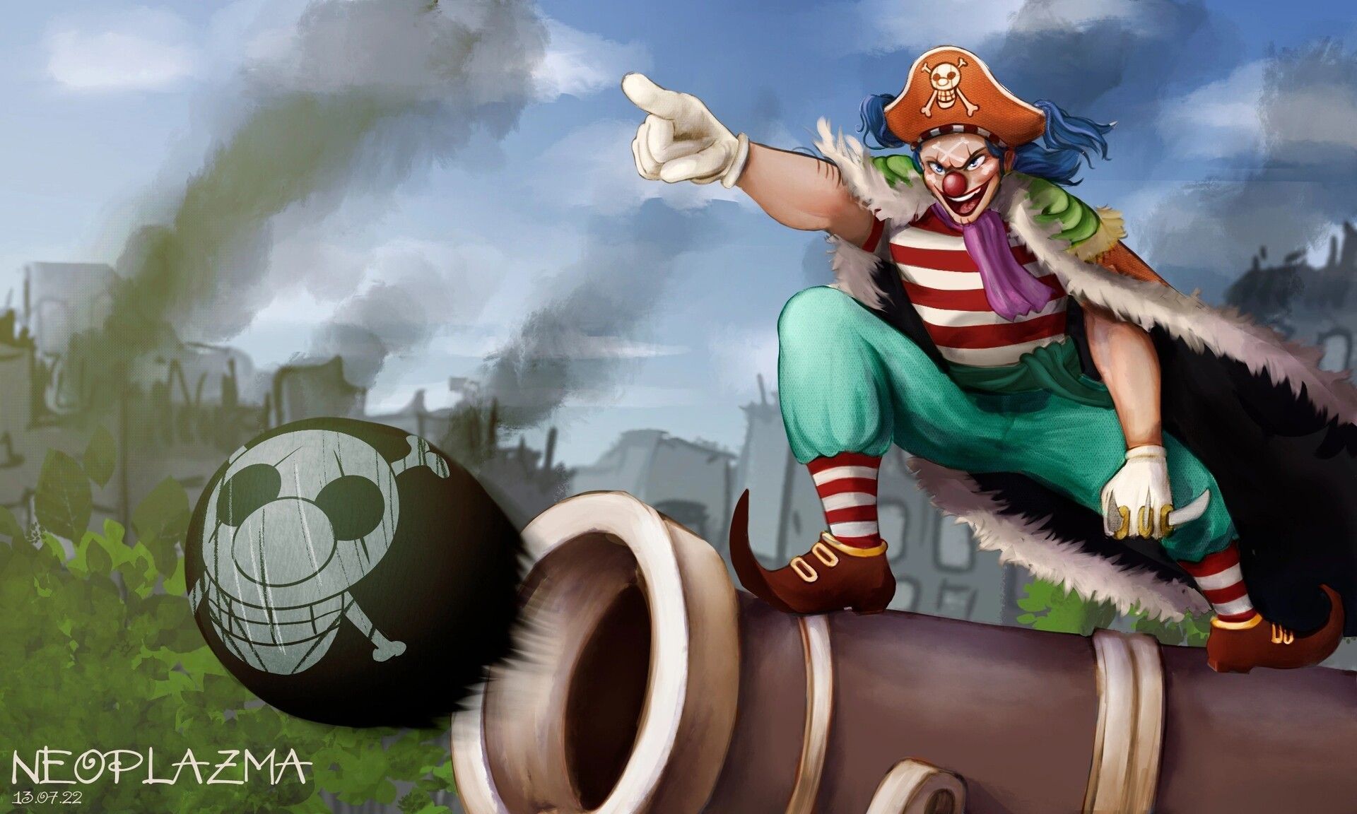 1920x1152 Download Buggy (One Piece) Anime One