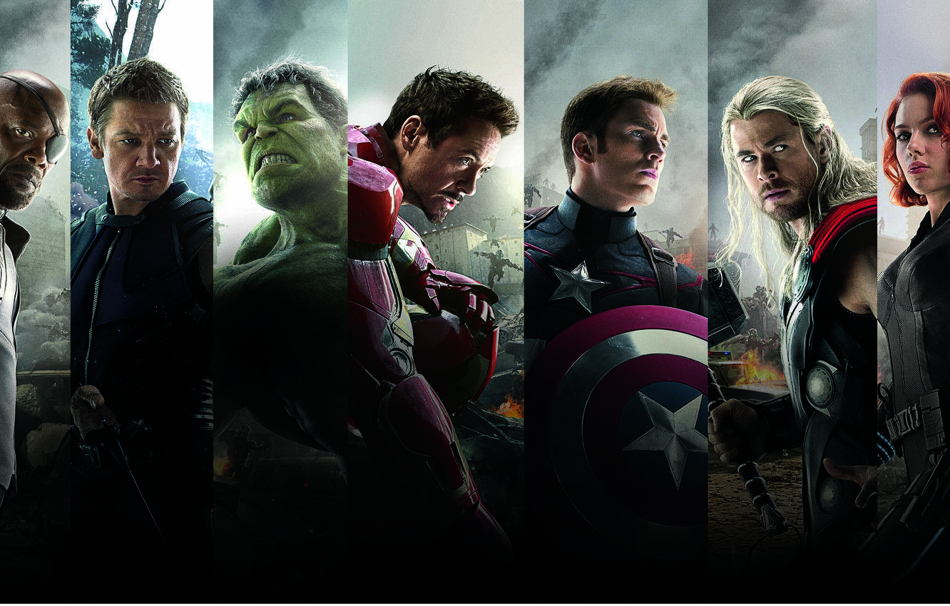 1332x850 Wallpaper Scarlett Johansson, Heroes, Hulk, Iron Man