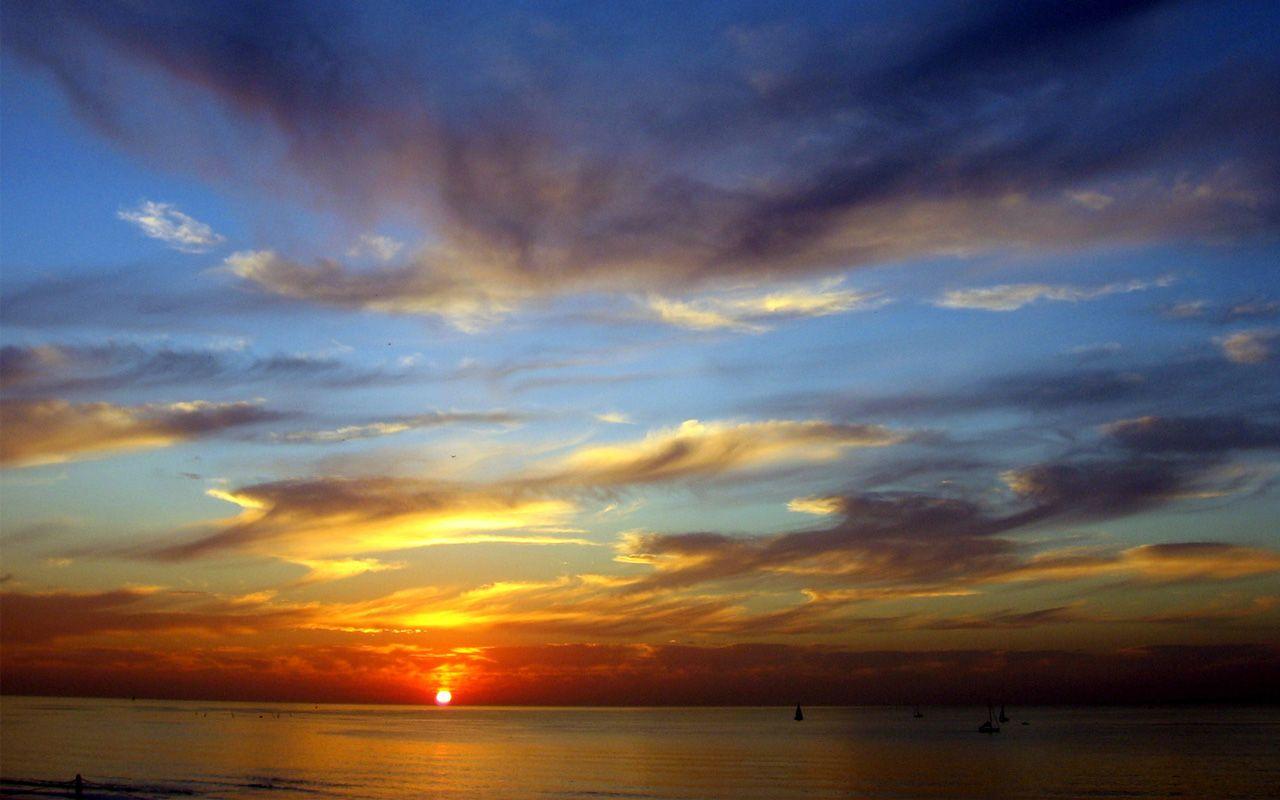1280x800 Sunset Landscape Wallpaper Background Wallpaper
