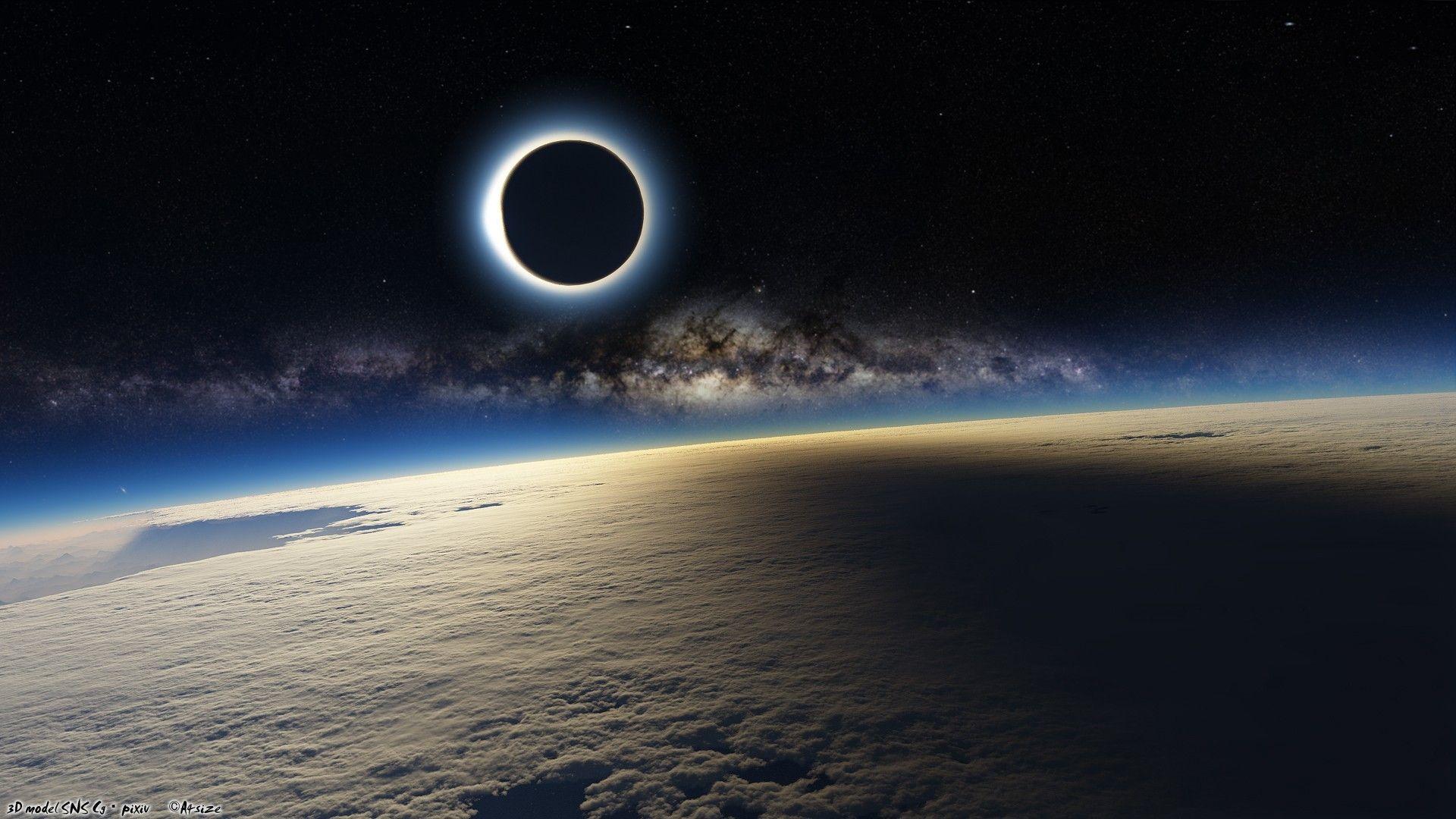 1920x1080 Solar Eclipse hình nền