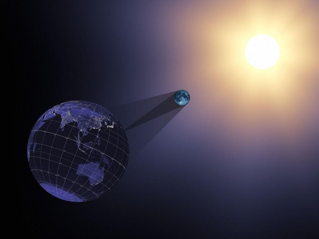 1024x768 SVS: 2017 Eclipse: Earth, Moon
