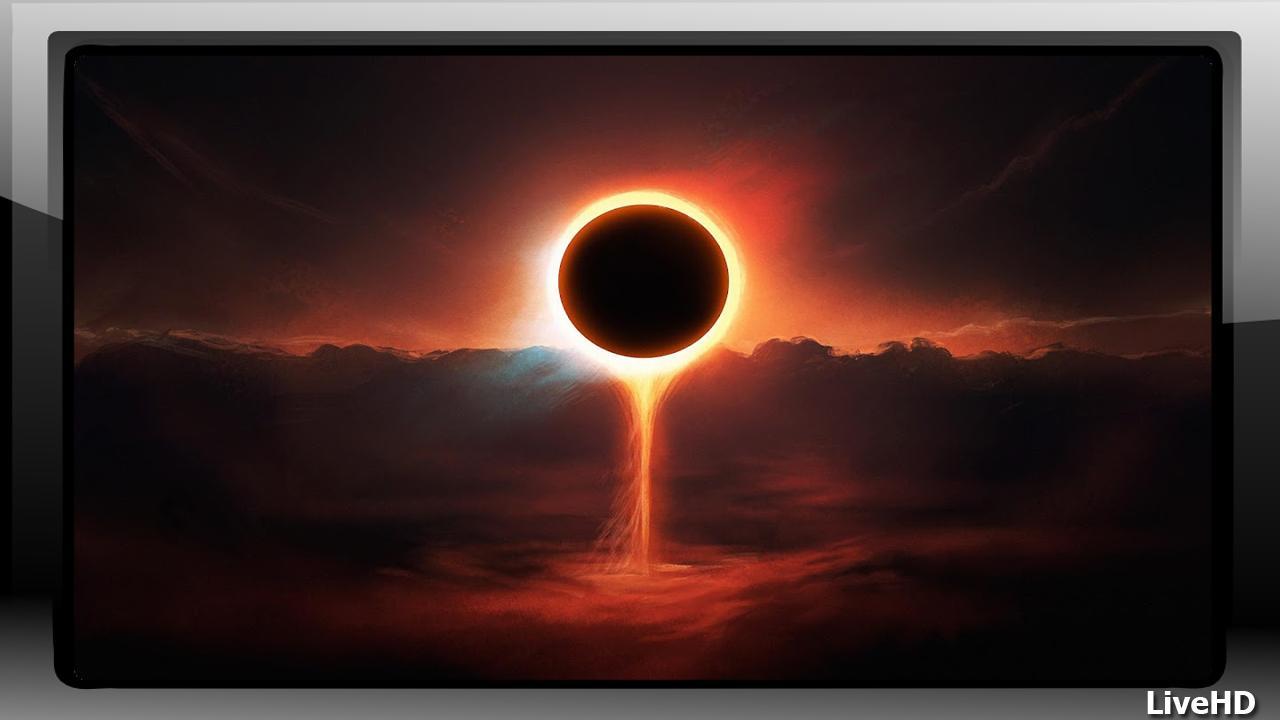 1280x720 Moon Eclipse Wallpaper for Android