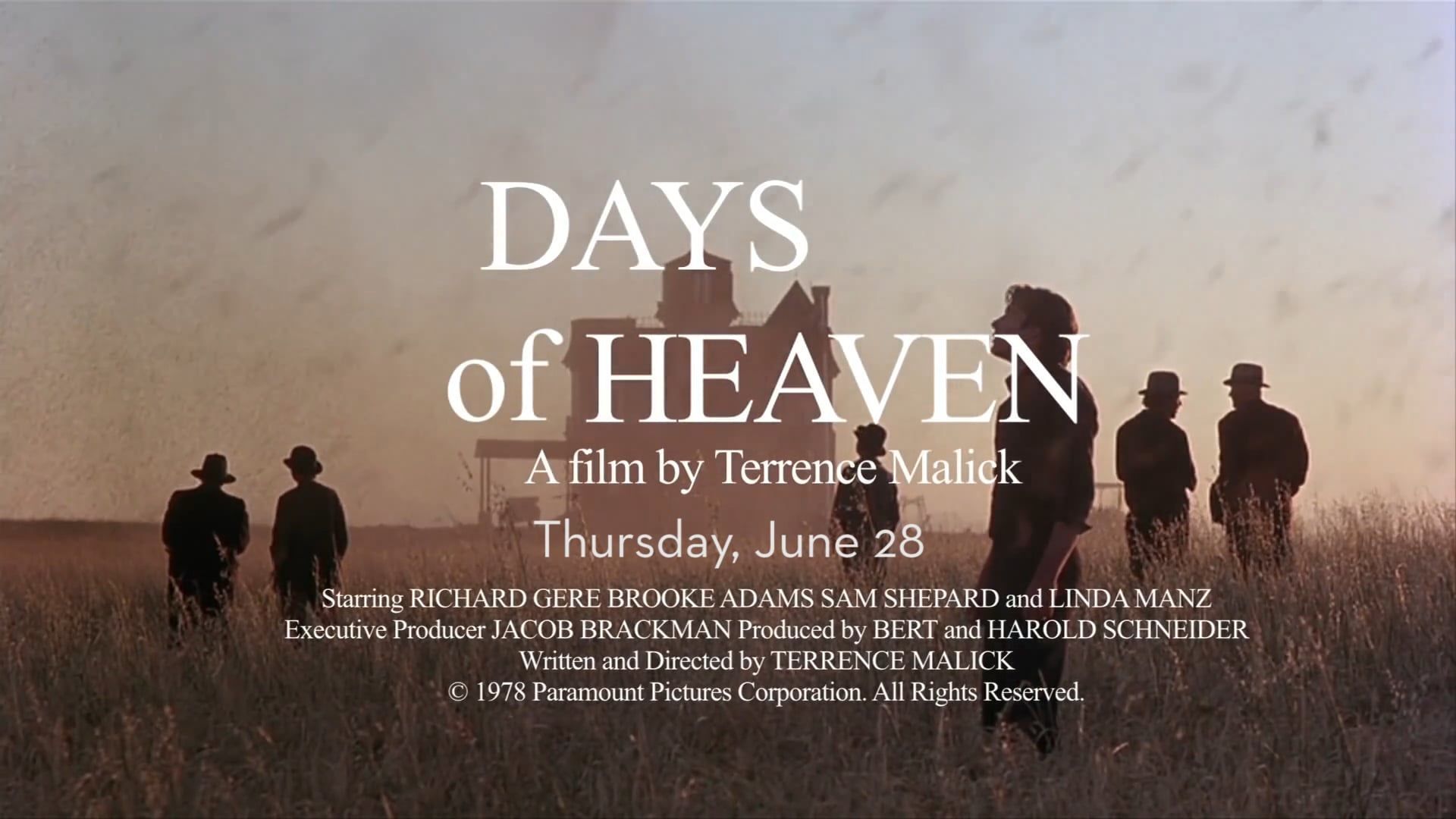 1920x1080 DAYS OF HEAVEN at BMFI on Vimeo