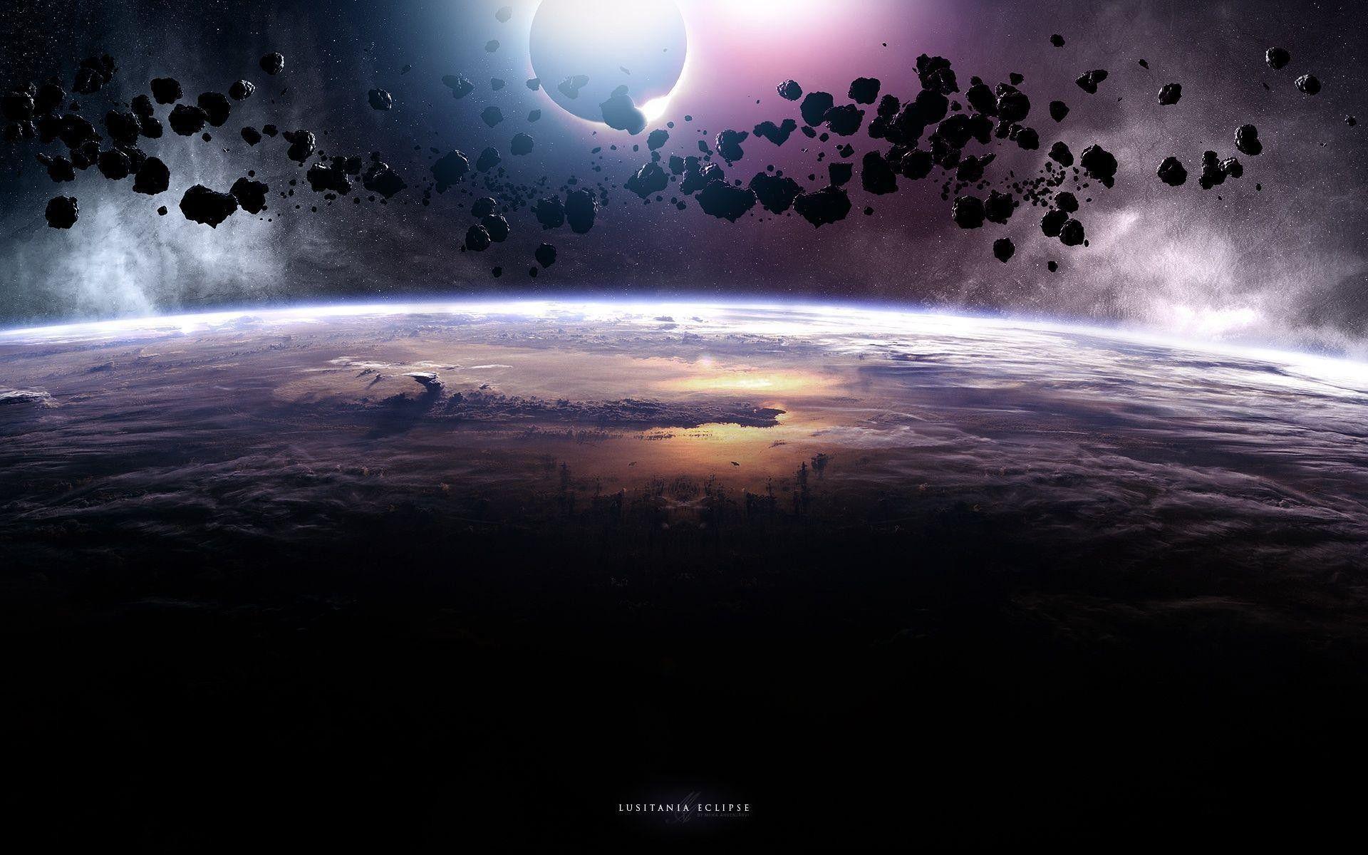 1920x1200 Planet Eclipse Wallpaper