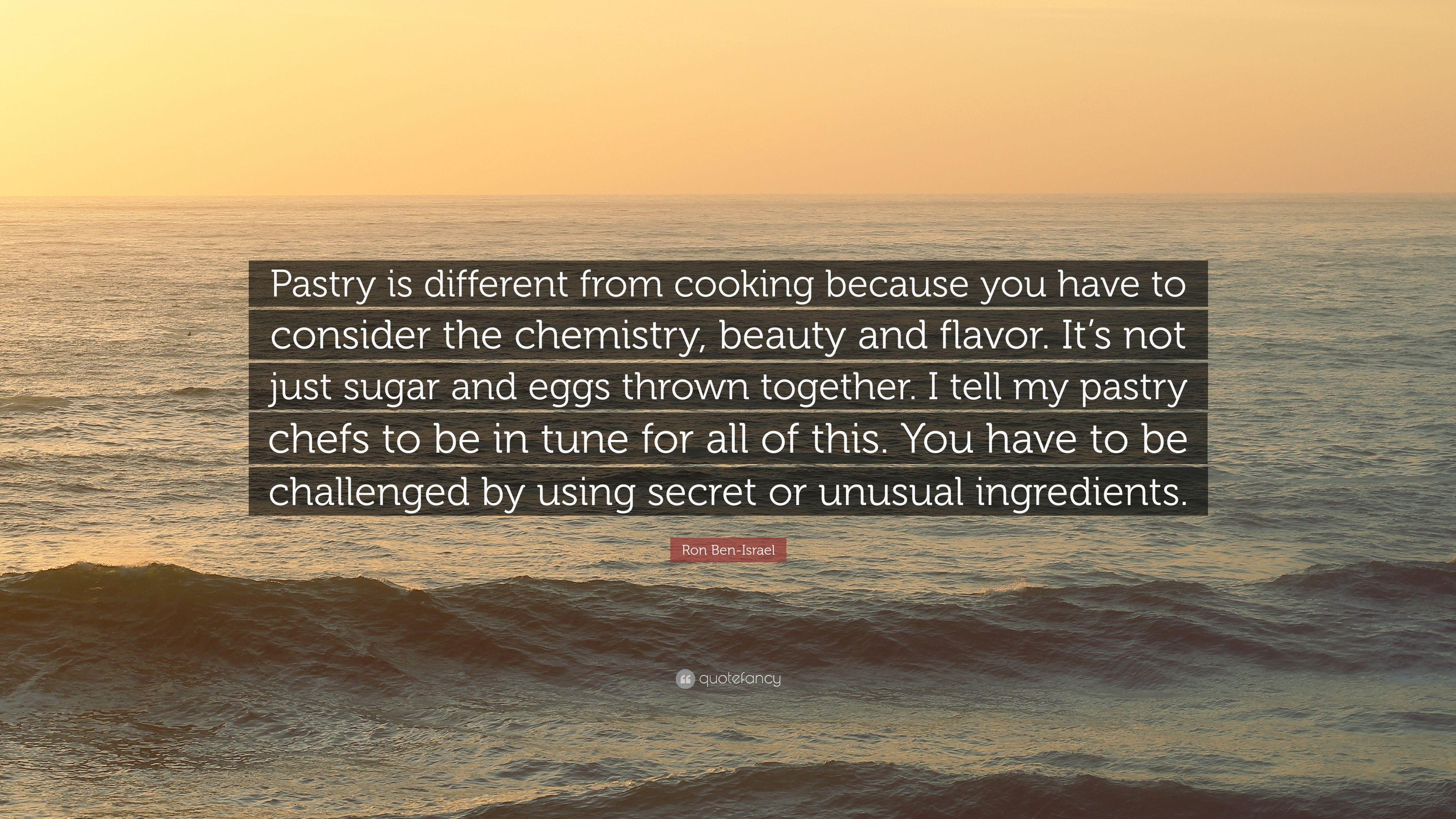 3840x2160 Ron Ben Israel Quote: “Pastry Is Different From Cooking Because You
