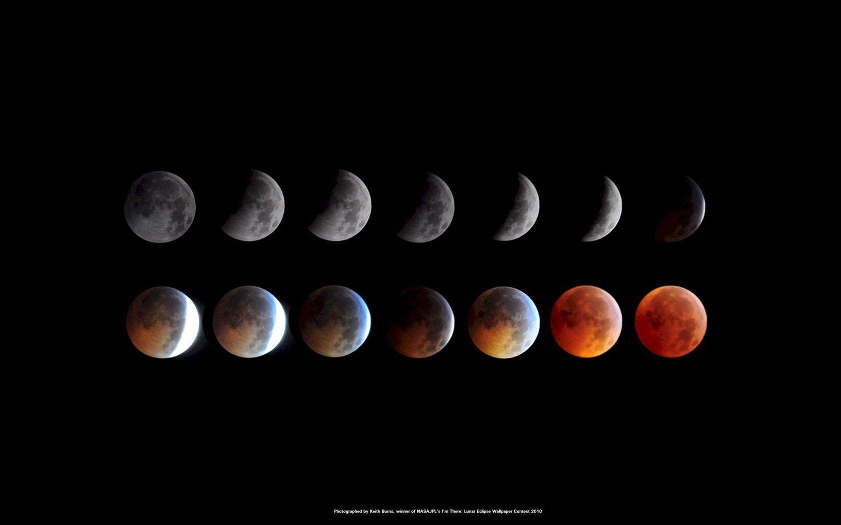 1680x1050 Total Lunar Eclipse of 2010 Space Wallpaper. NASA