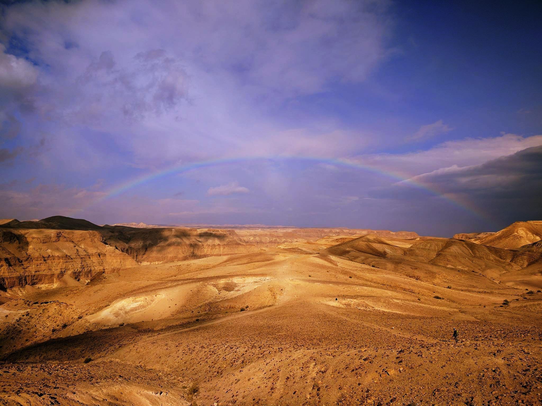 2048x1536 A rainbow in the Judaean Desert Israel [OC] [2048x1536]. Reddit