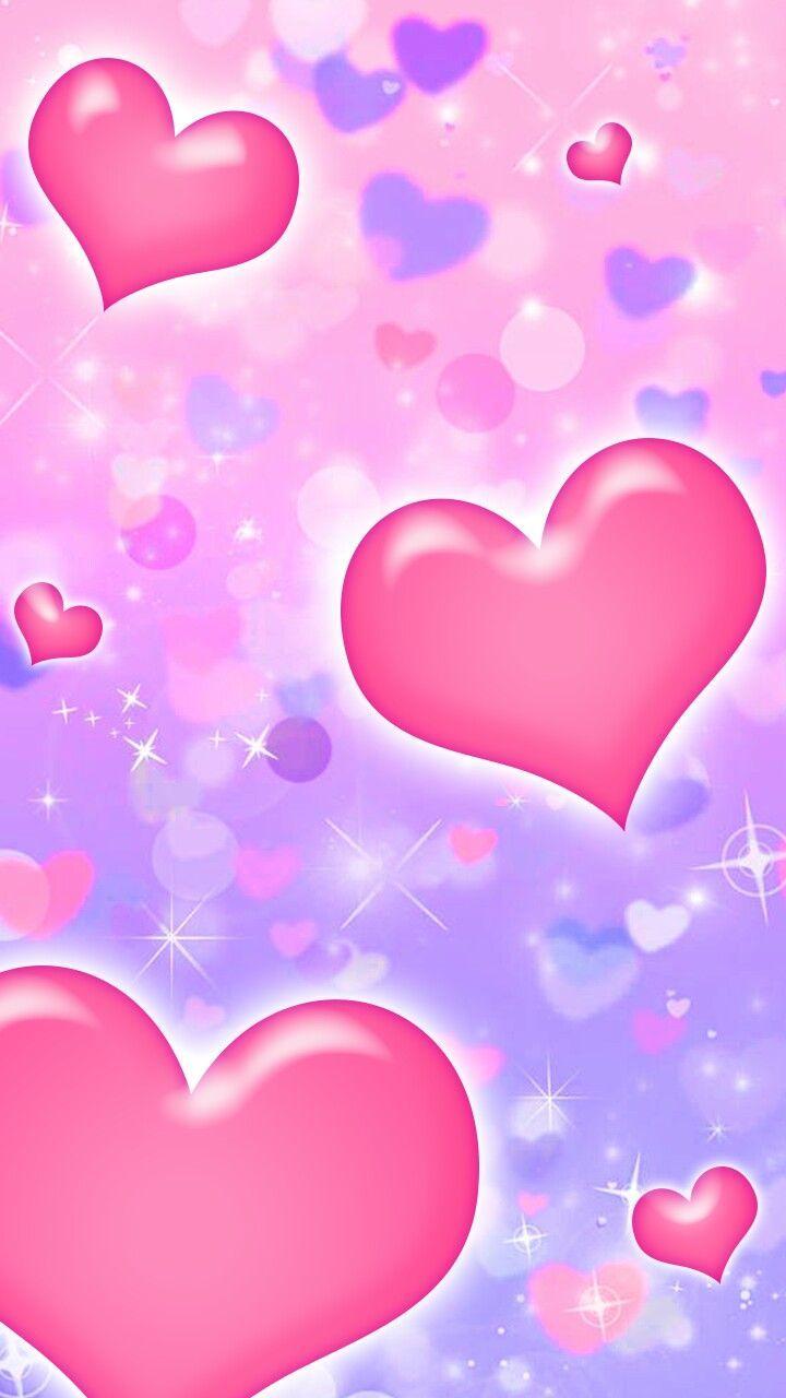 cute animated love heart wallpapers for mobile