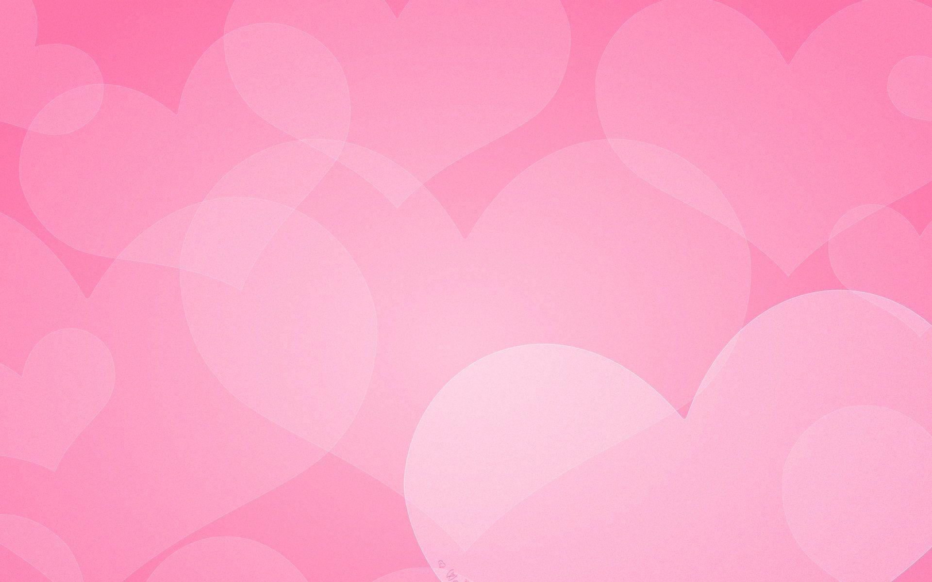 1920x1200 Pink Heart Wallpaper