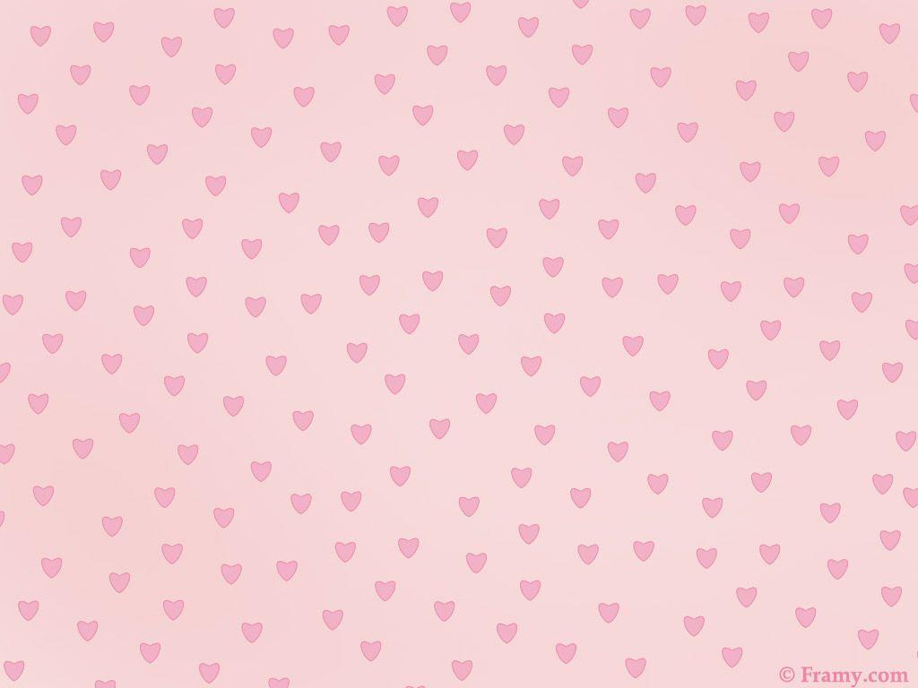 1024x768 Small Pink Heart Wallpaper