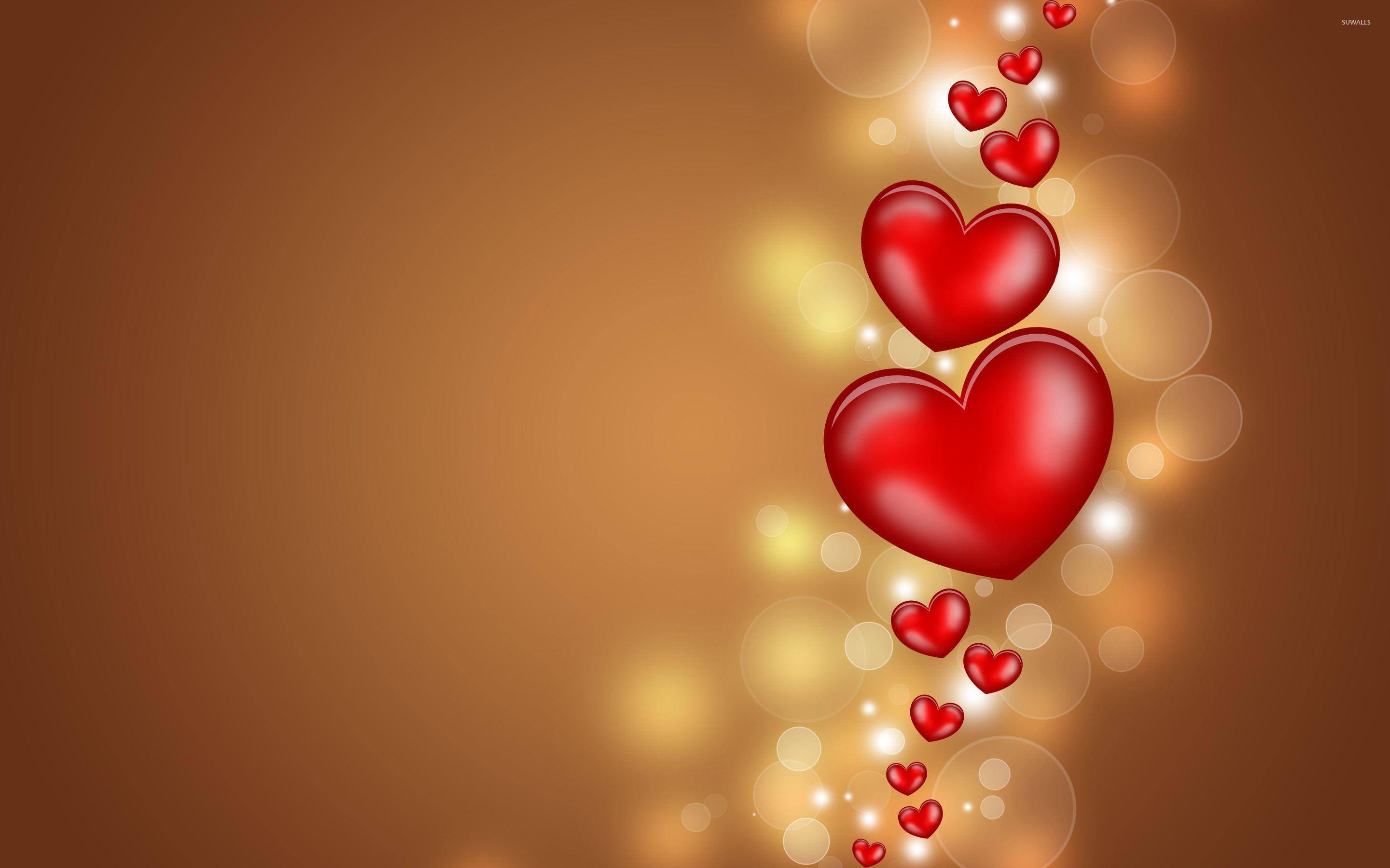 2880x1800 Floating hearts wallpaper wallpaper