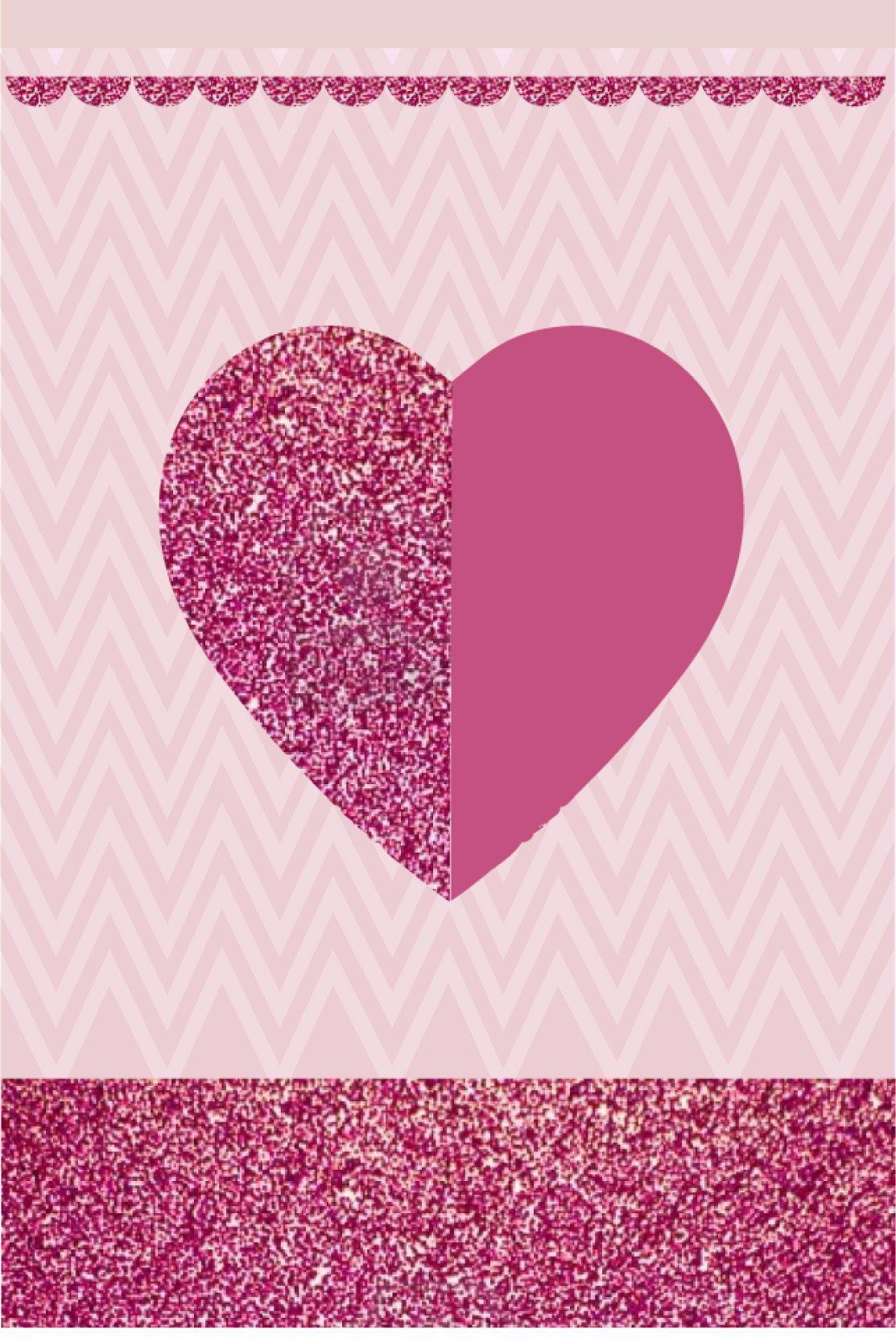 1113x1667 Glitter Pink Heart Wallpaper. *PINK Wallpaper & Patterns