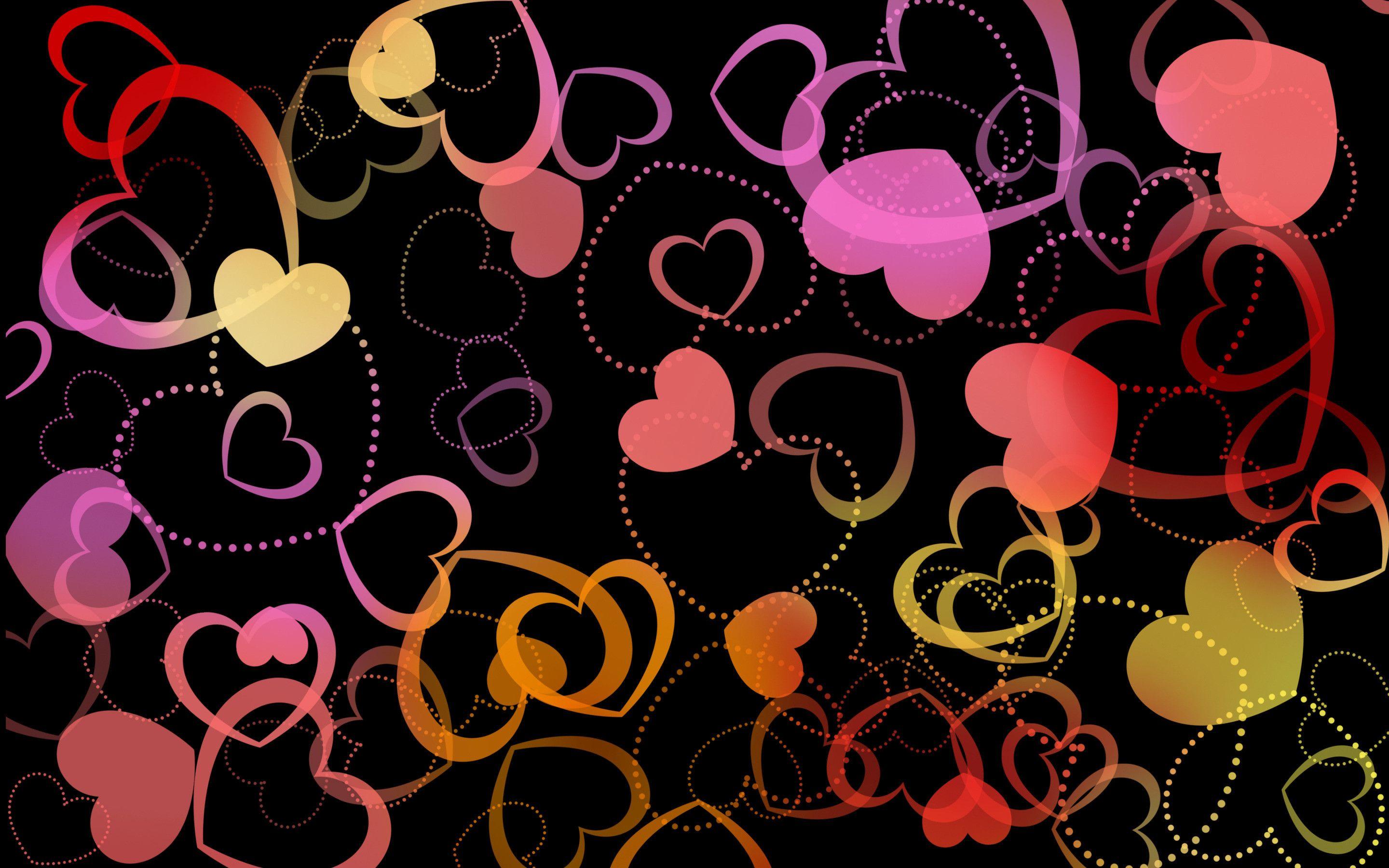 2880x1800 Hearts Wallpaper 4K (2880x1800)