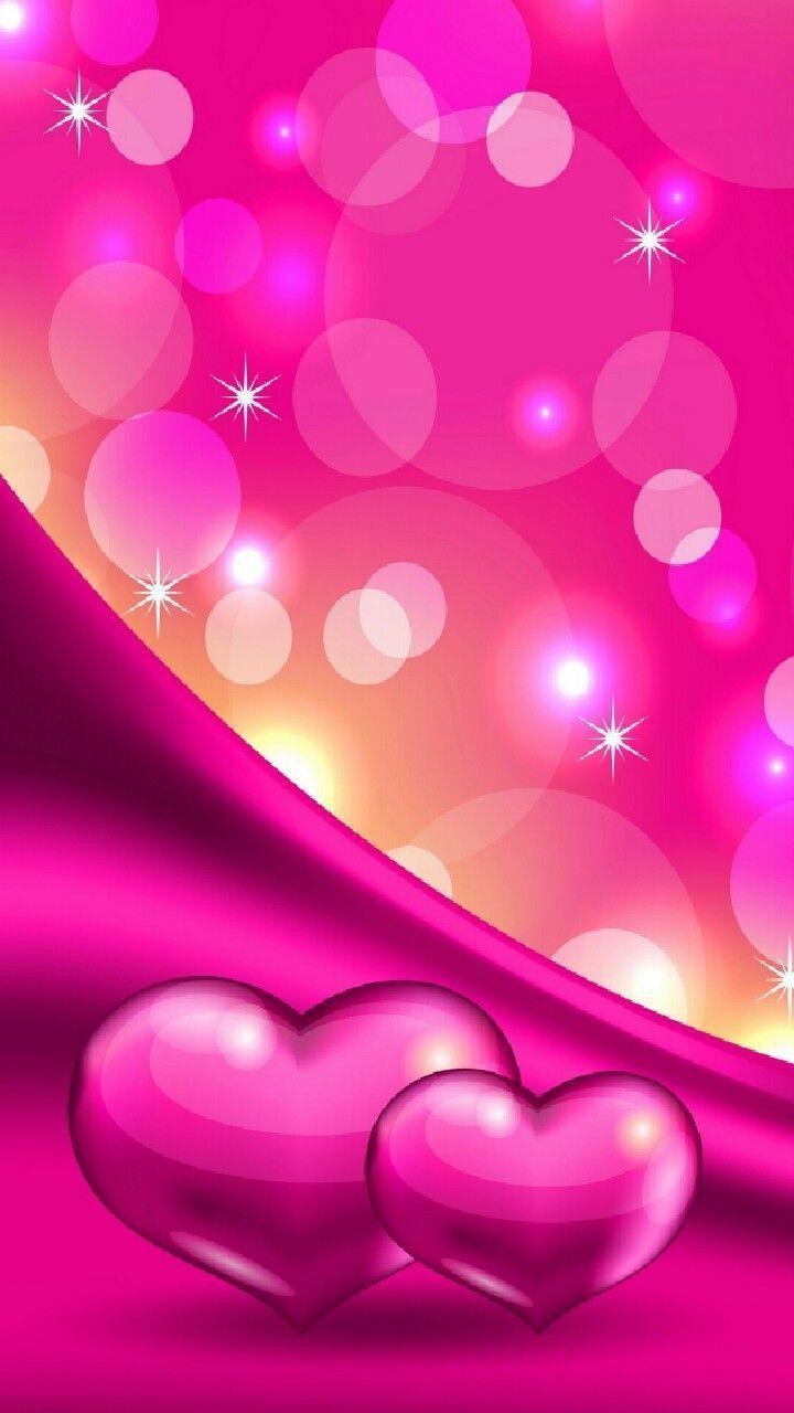 720x1280 Purple and Pink Heart Wallpaper