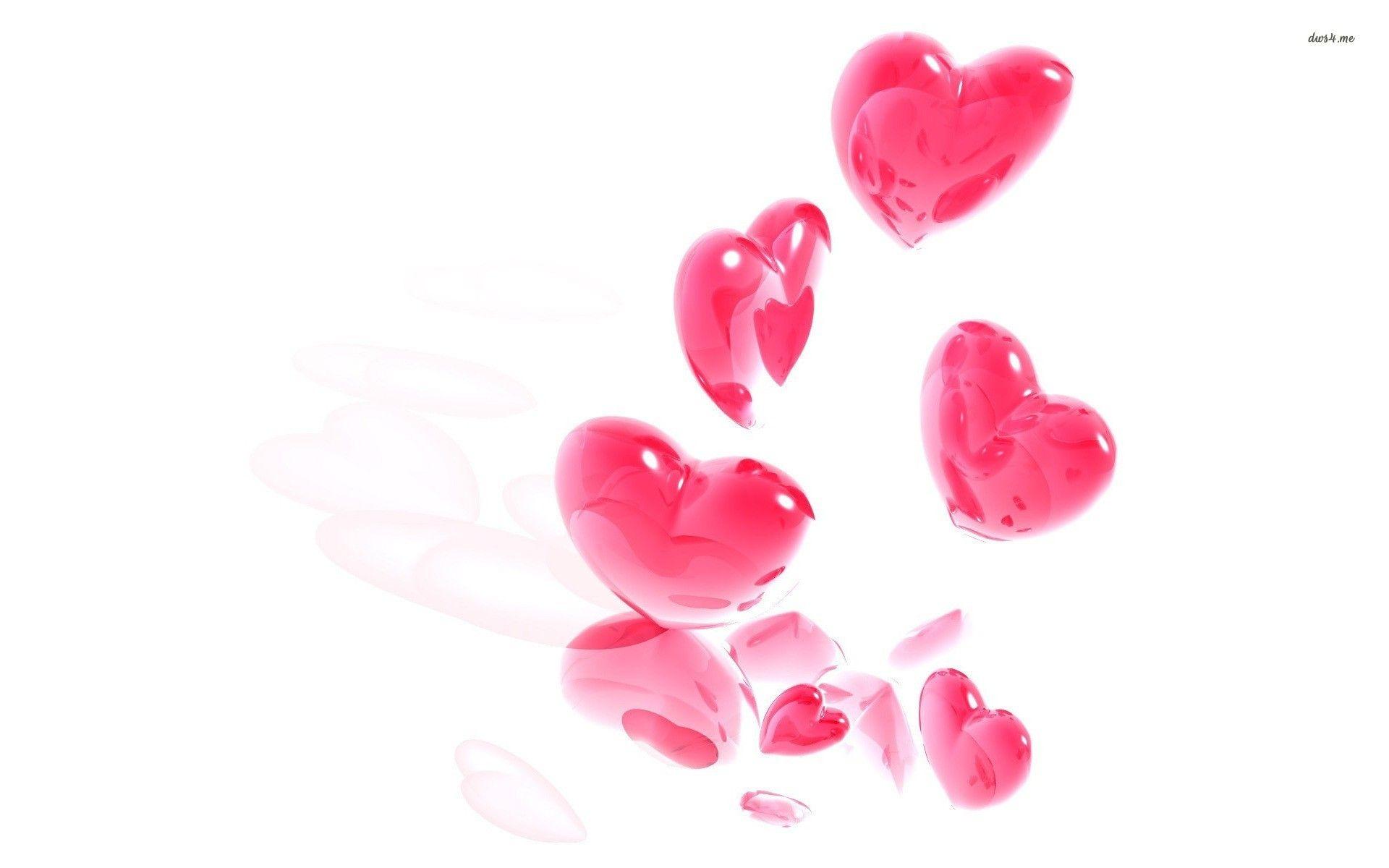 1920x1200 Pretty Pink Heart Wallpaper