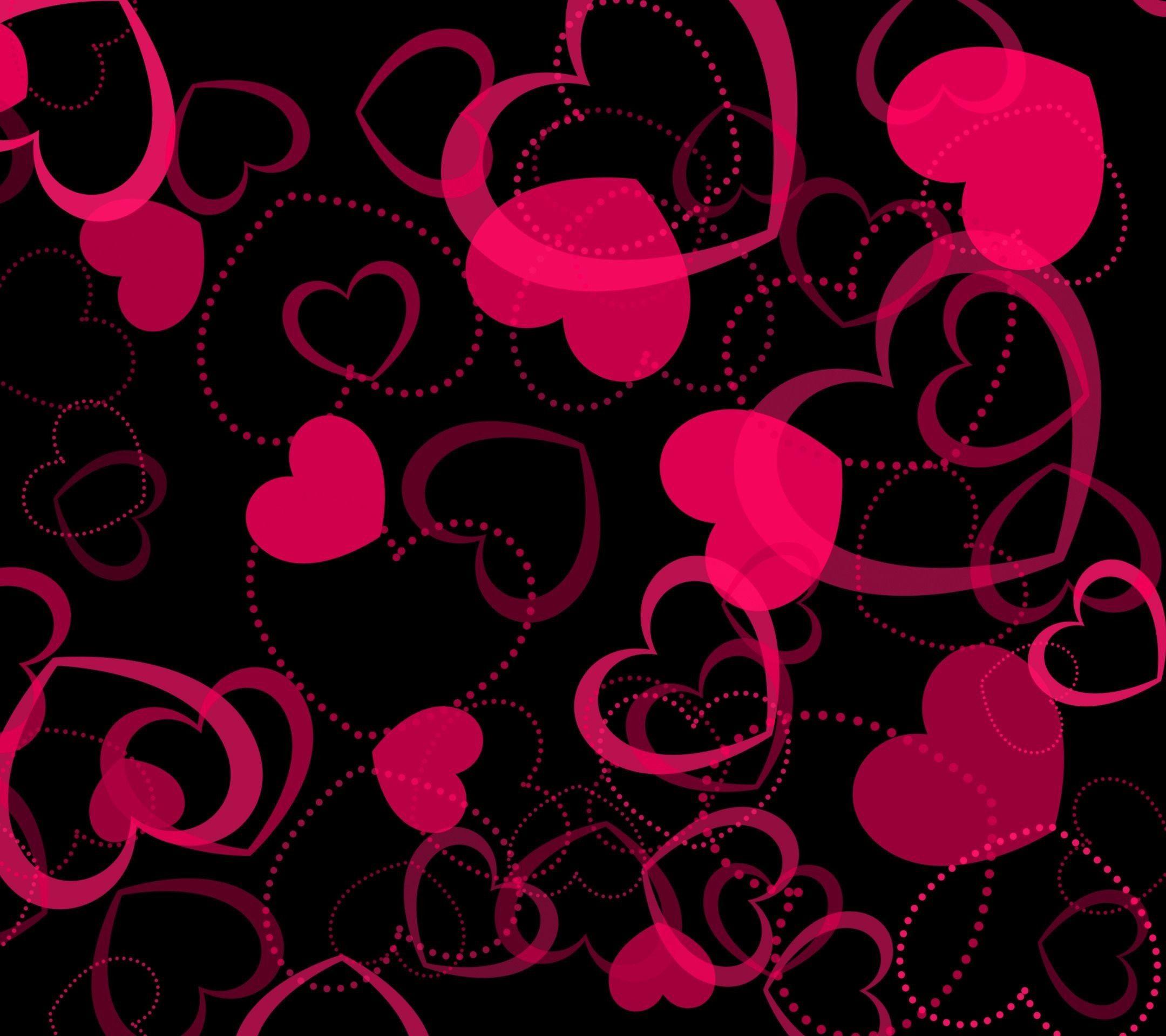 2160x1920 Pink Heart Wallpaper