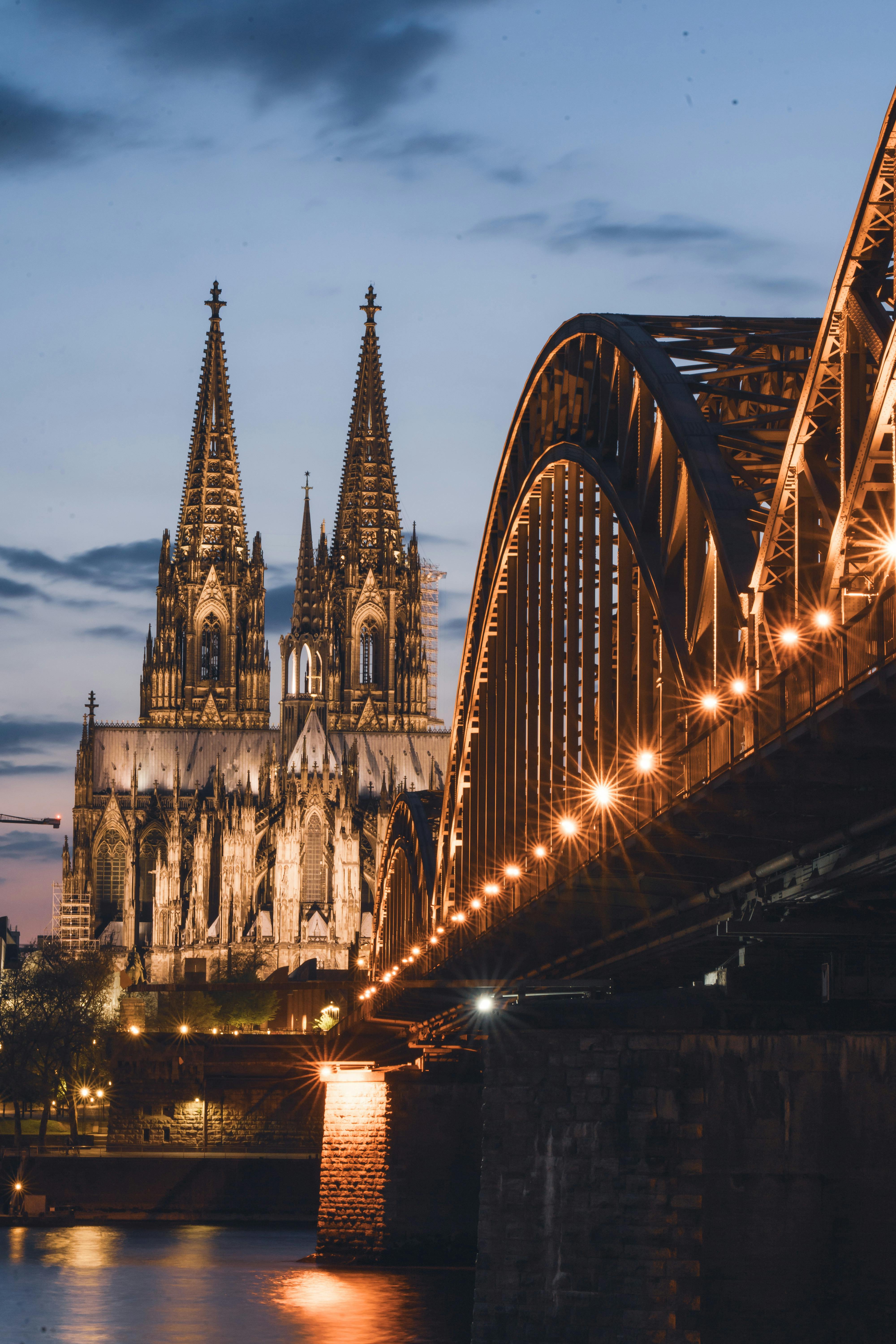 4000x6000 Bridge and Cologne Cathedral