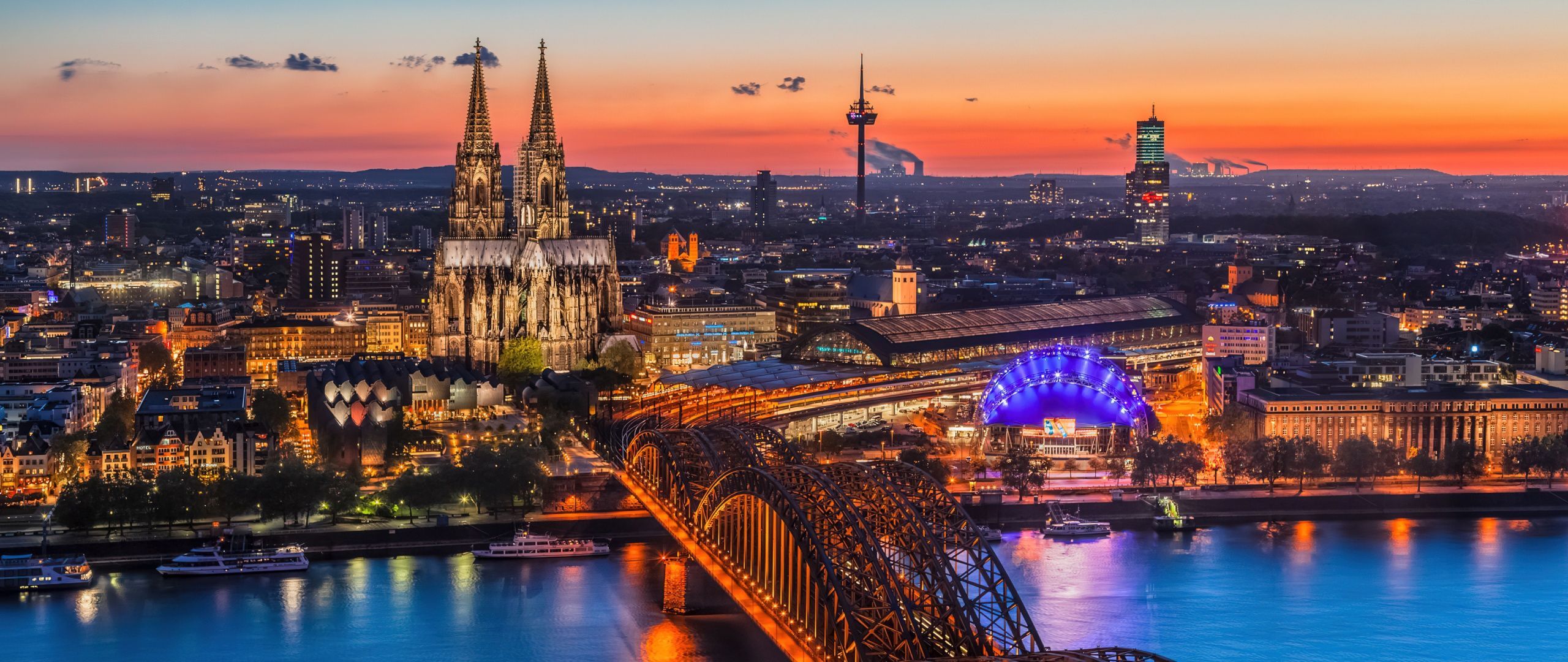 2560x1080 Cologne Cathedral Wallpaper 4K, Germany