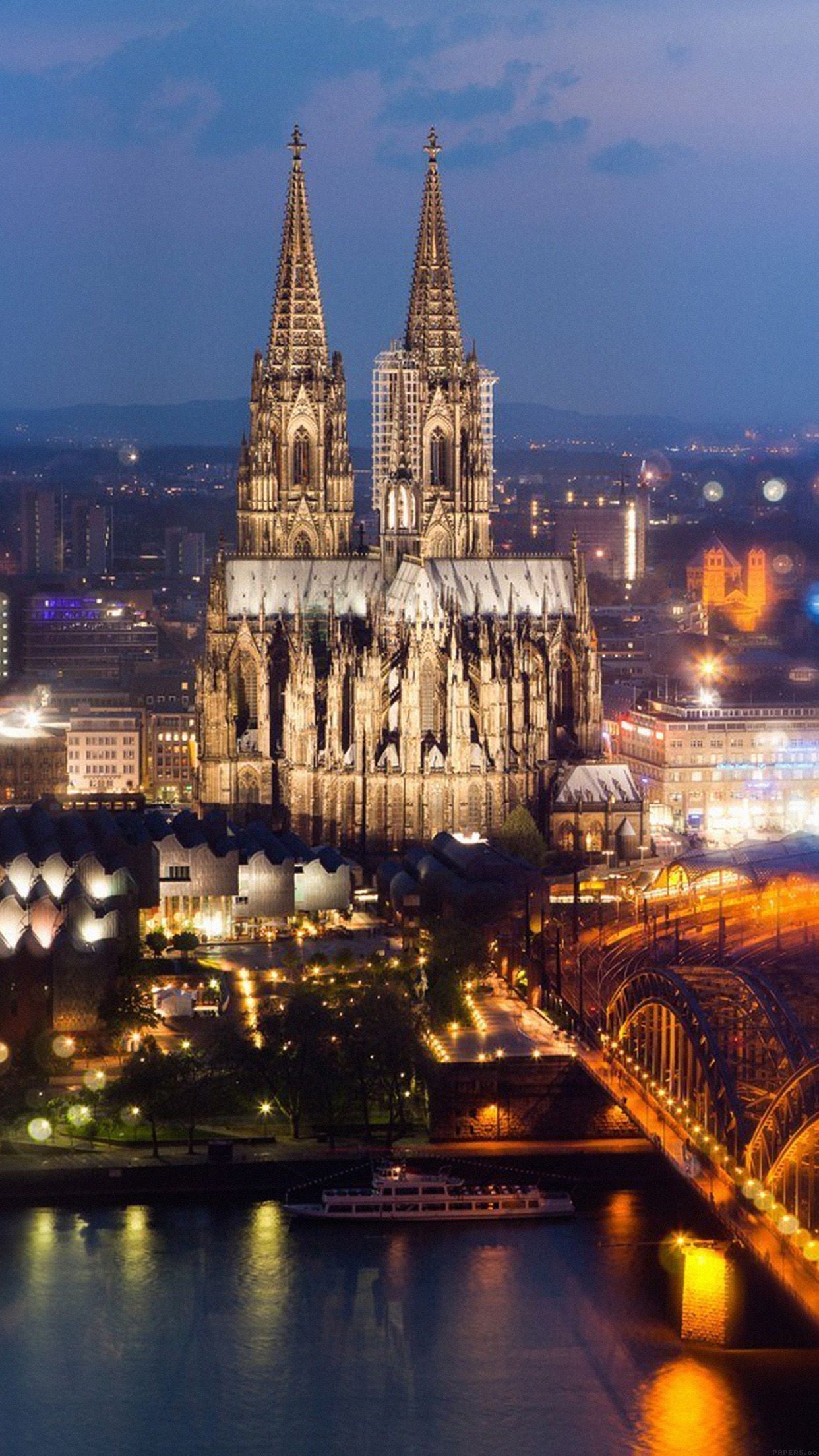 1242x2208 Cologne Cathedral Hohenzollern
