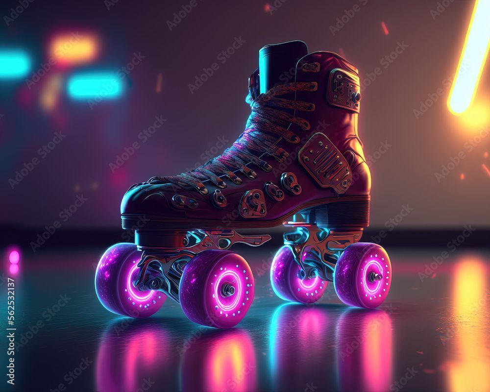 1000x800 Generative AI, Roller skate