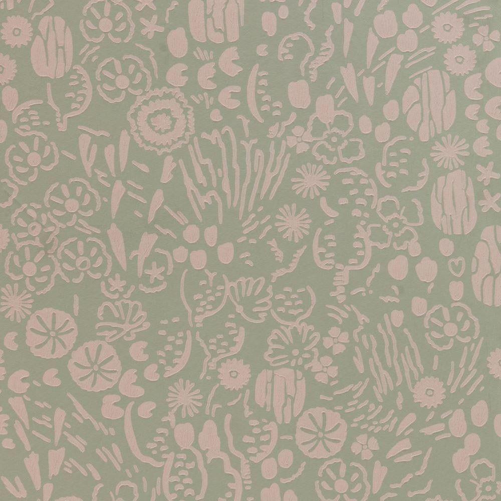 1000x1000 Atacama Wallpaper by Farrow & Ball / Pink BP5802