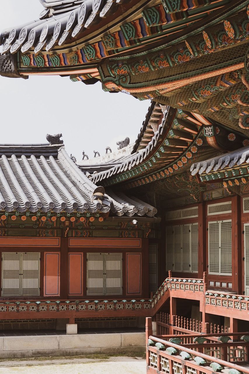 853x1280 Free Hanok Roof & Hanok Image