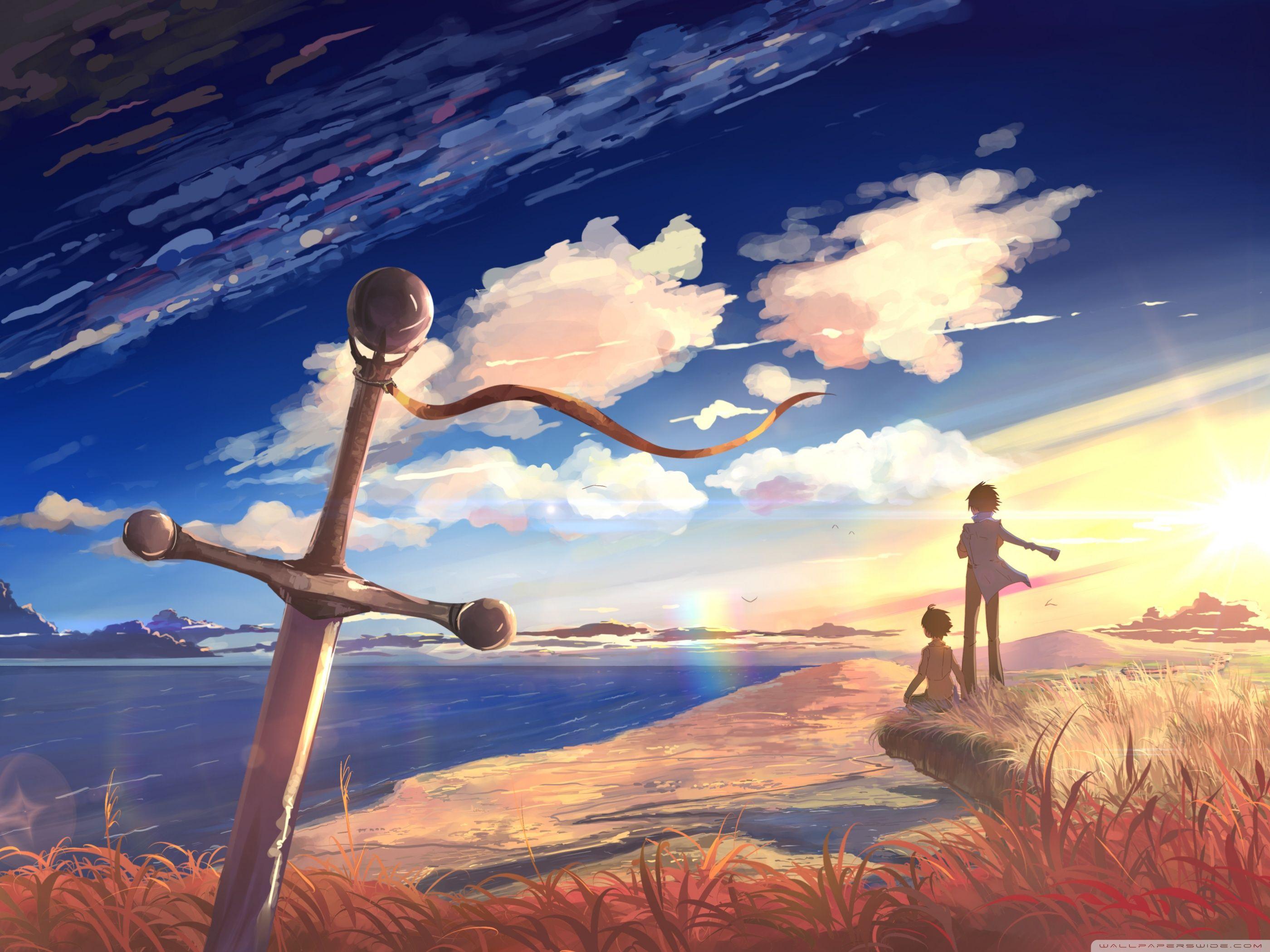 Small Fresh Anime Scene Hd Background Wallpaper Image For Free Download   Pngtree