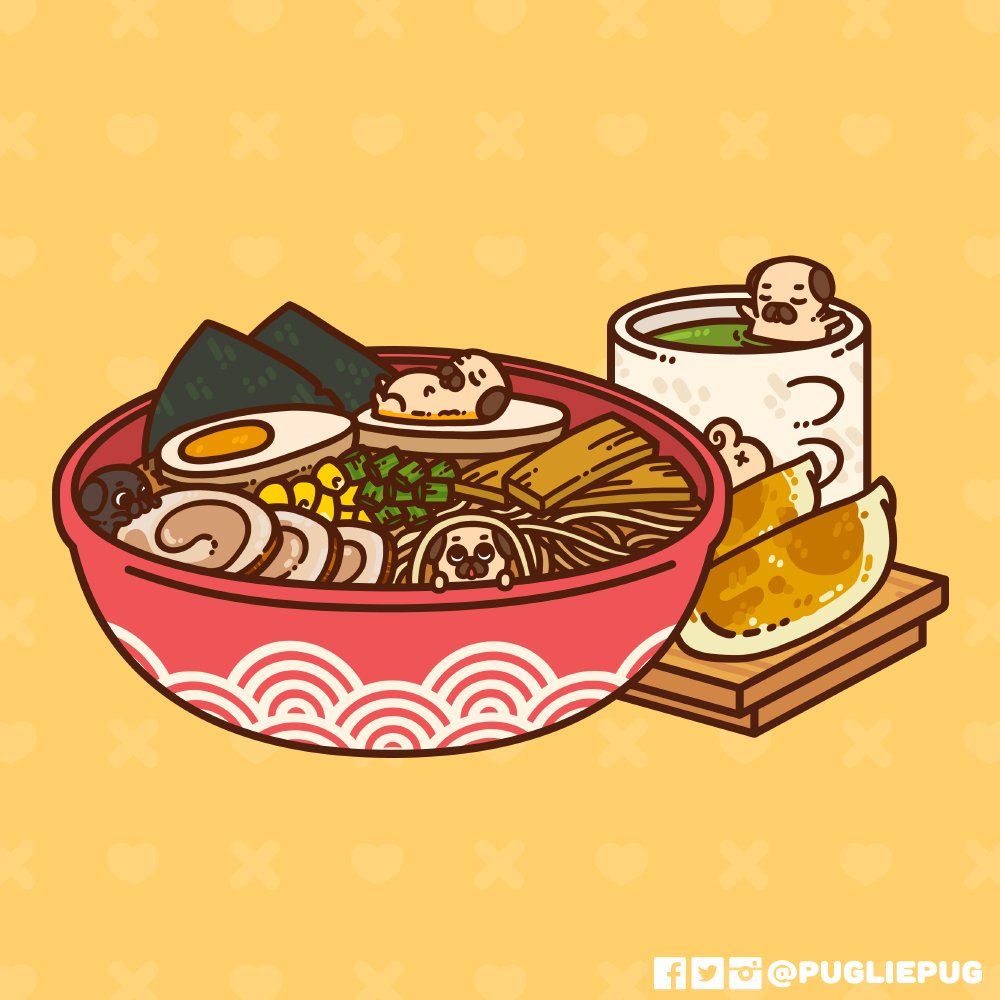 1000x1000 Puglie Pug on X: Ramen Raiders, roll