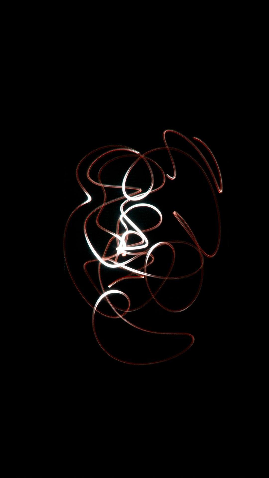 1080x1920 Light Scribble Fun Dark Red Art iPhone 8 Wallpaper Free