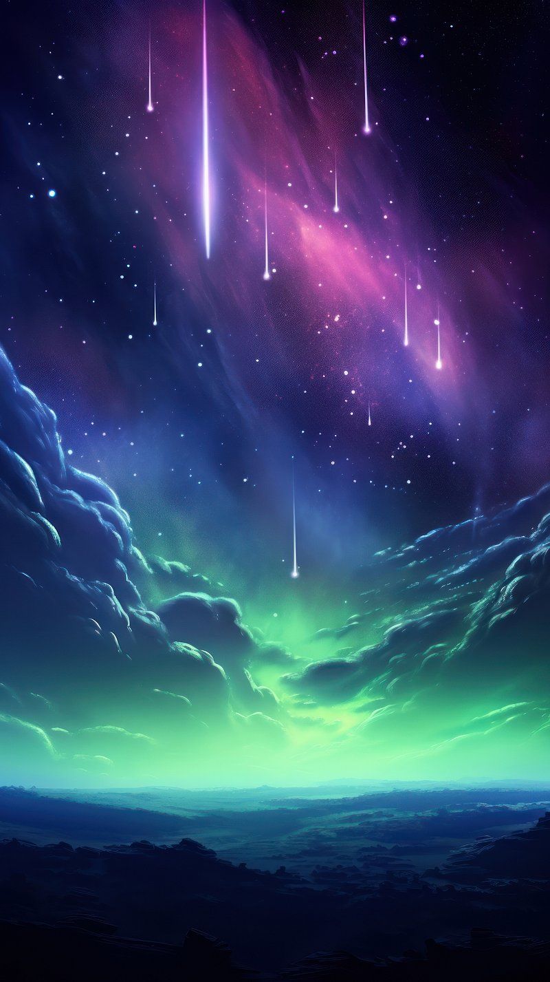 800x1427 Teal Galaxy Image. Free Photo, PNG