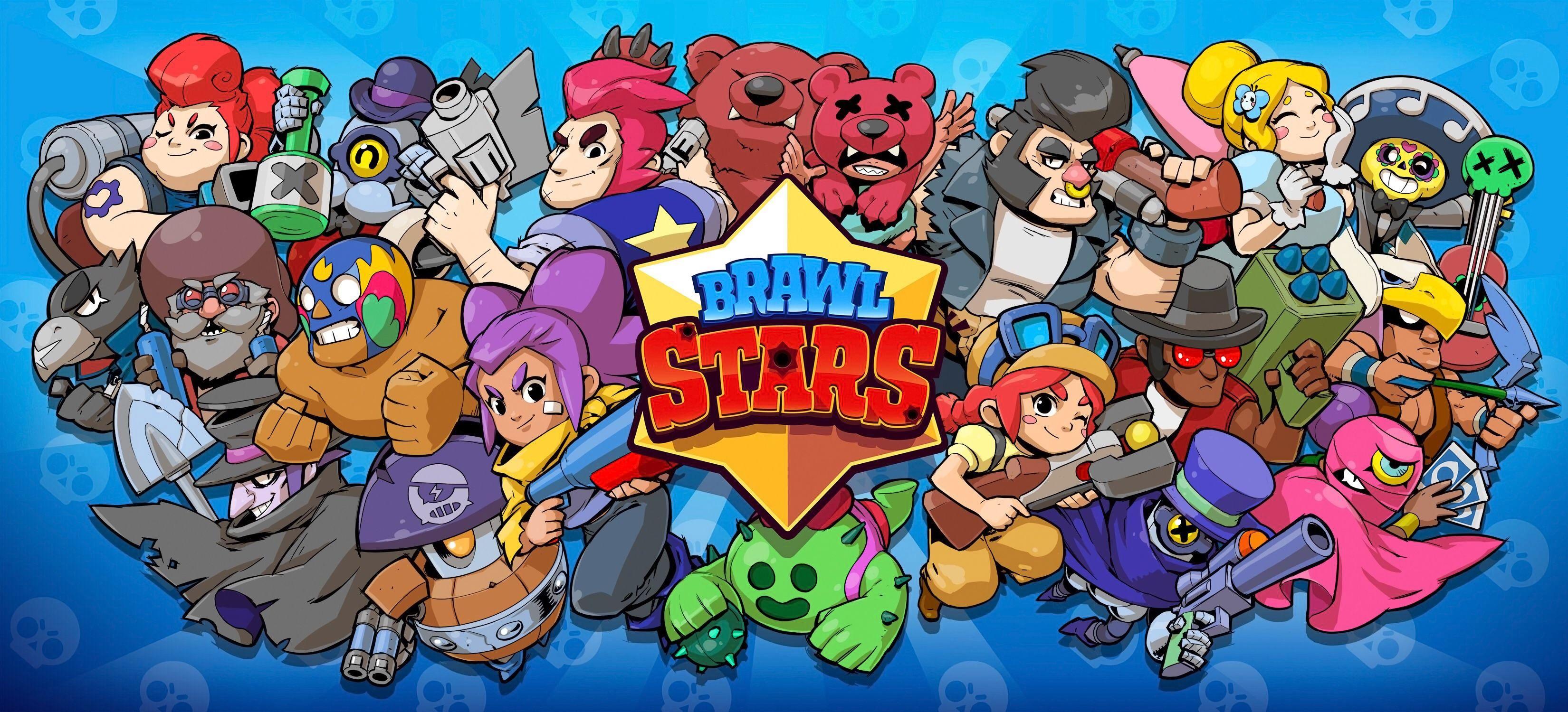 Brawl Wallpapers Top Free Brawl Backgrounds Wallpaperaccess - brawl stars supercell 1366x768