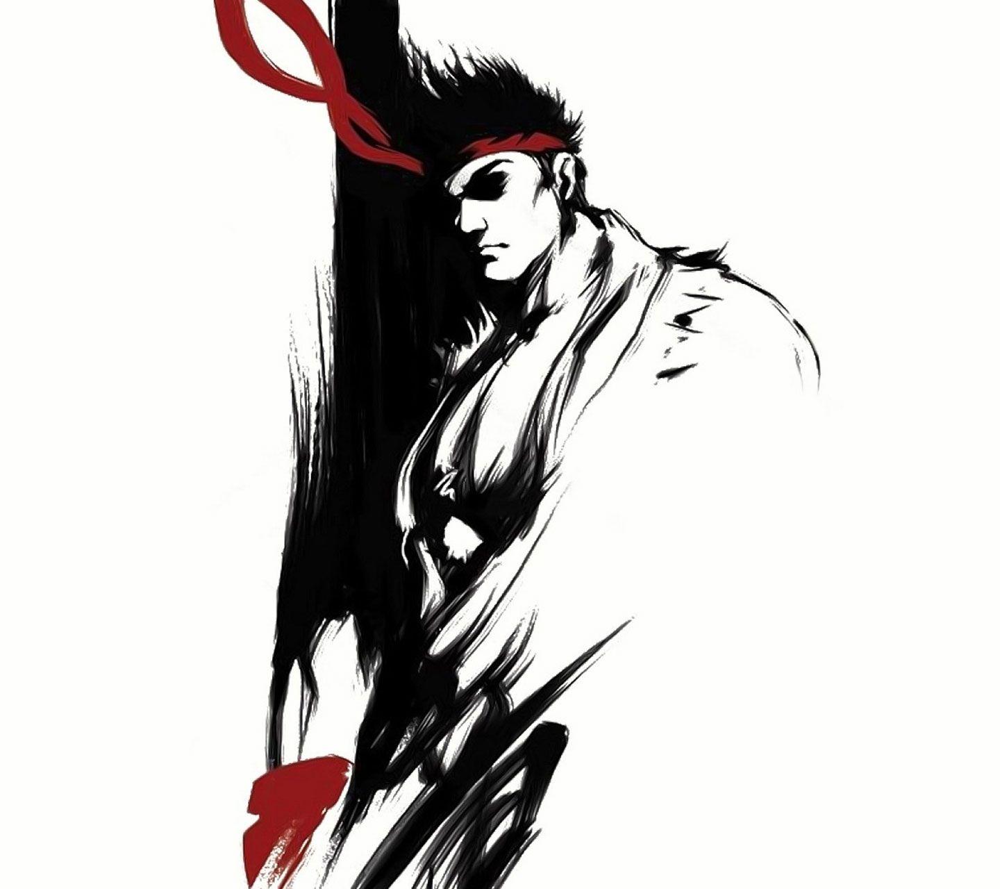 1440x1280 Galaxy S3 Wallpaper Fighter Ryu Art Wallpaper